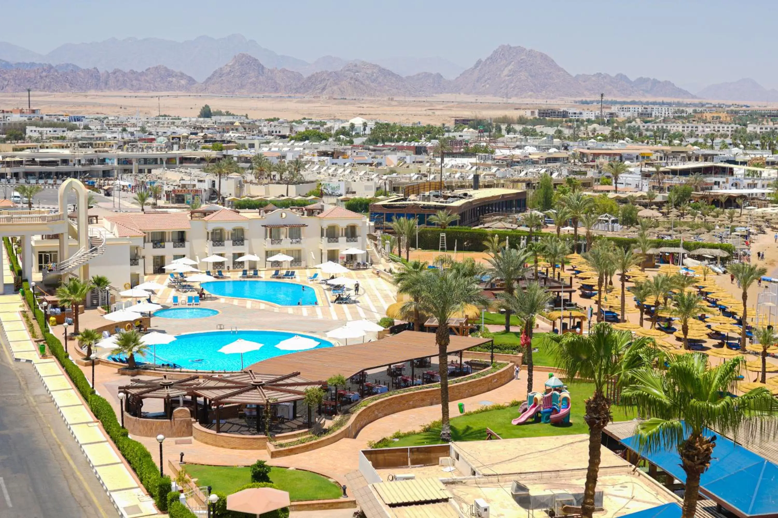 Bird's eye view, Pool View in Marina Sharm Hotel