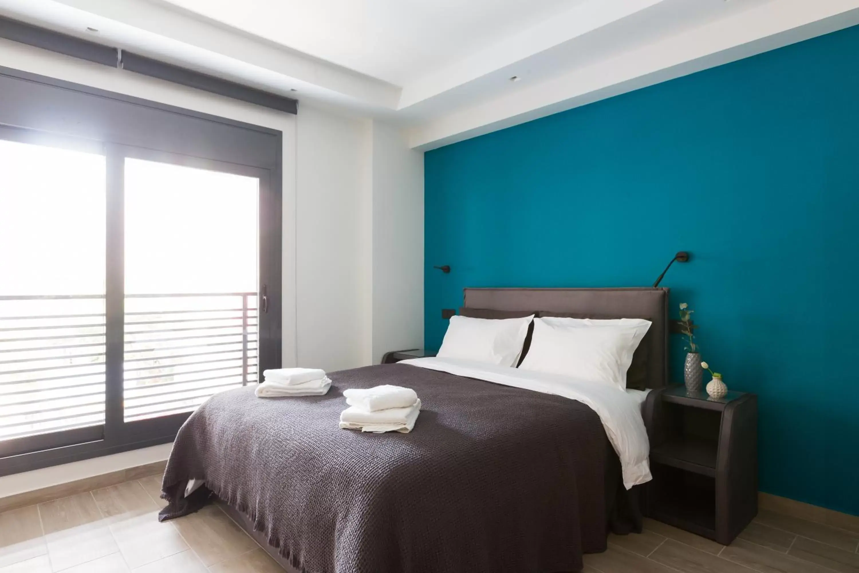 Bed in Athenian Central Apartments