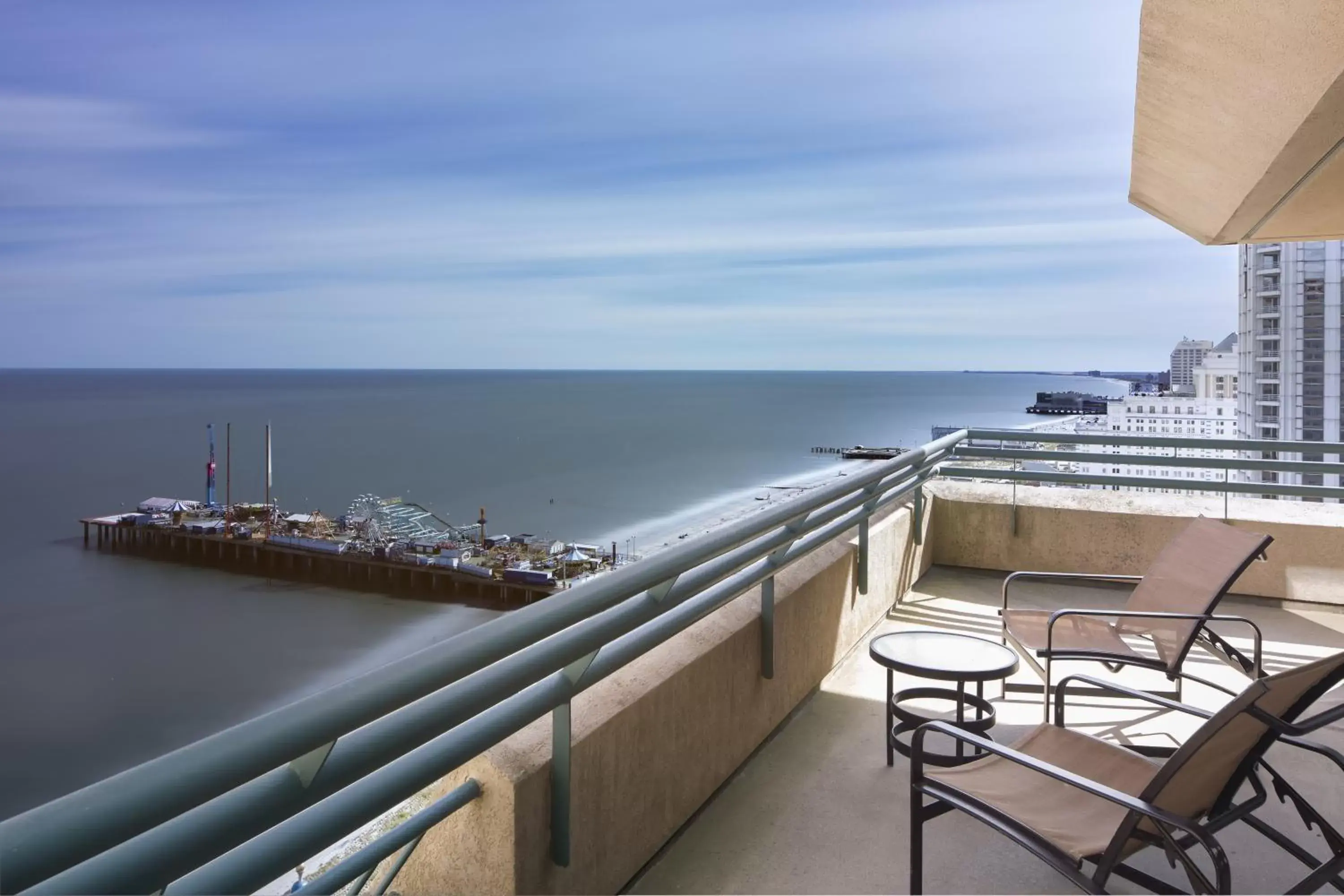 Beach, Balcony/Terrace in Showboat Hotel Atlantic City