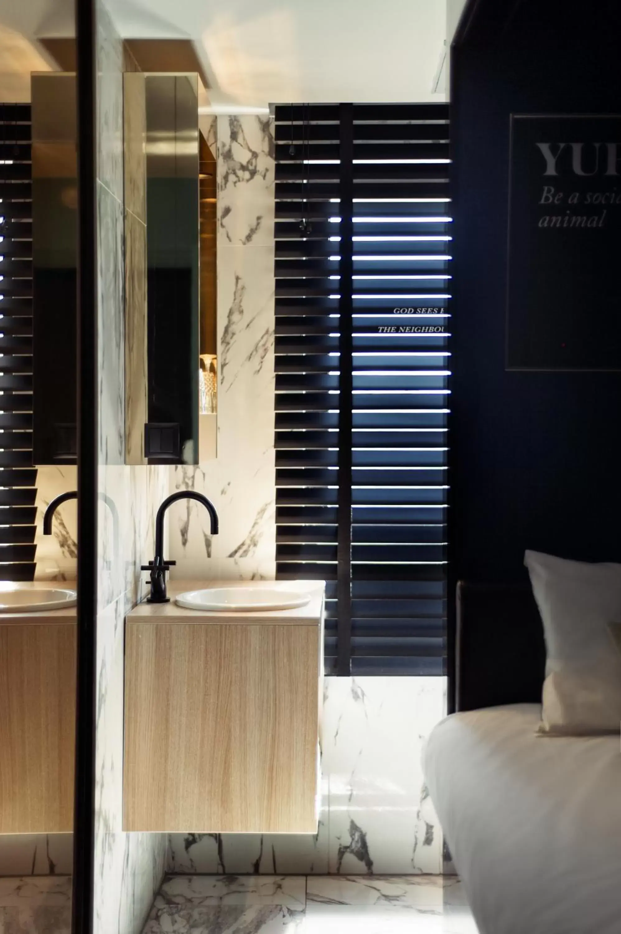 Bed in YUP Hotel Bed in YUP Hotel