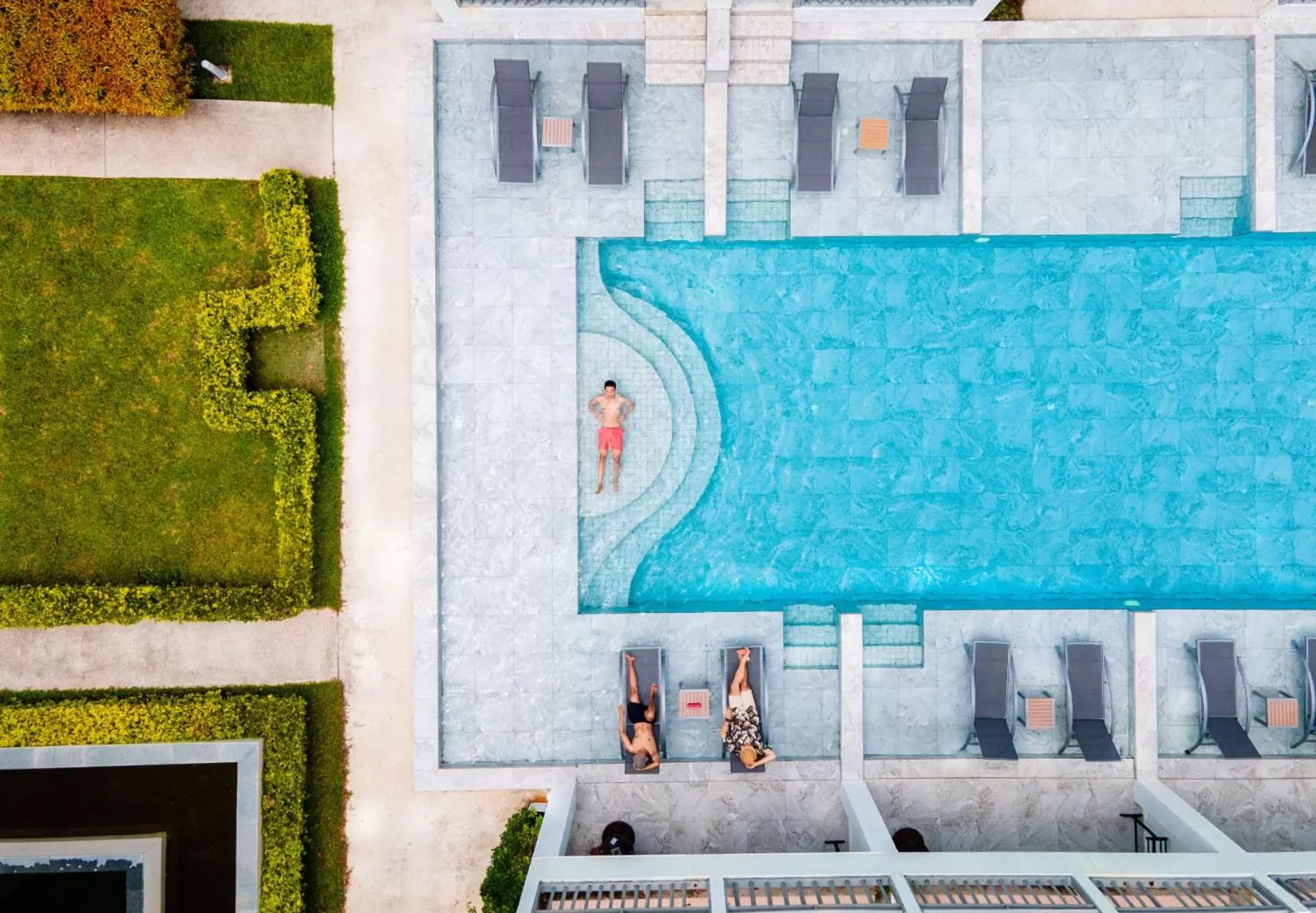 Pool view in Khaolak Emerald Beach Resort and Spa