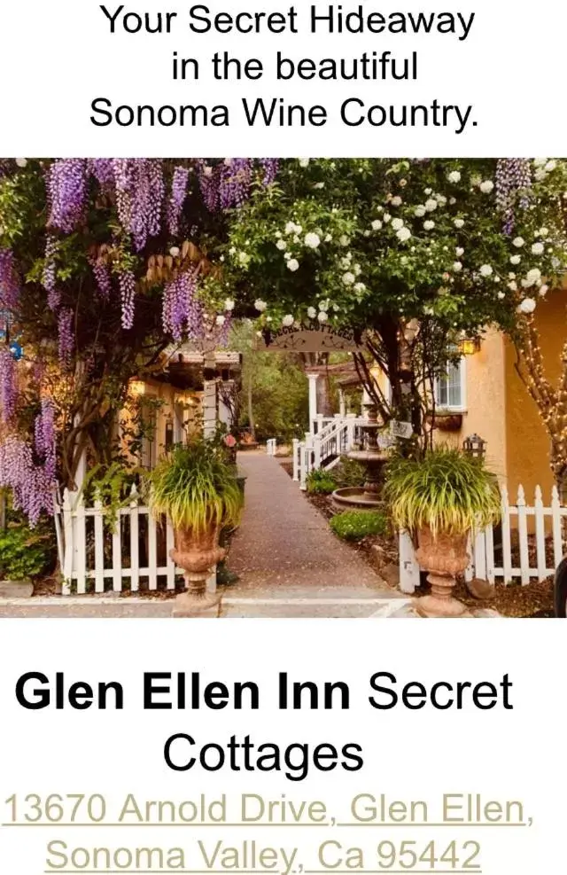 Property Logo/Sign in Glen Ellen Inn Secret Cottages