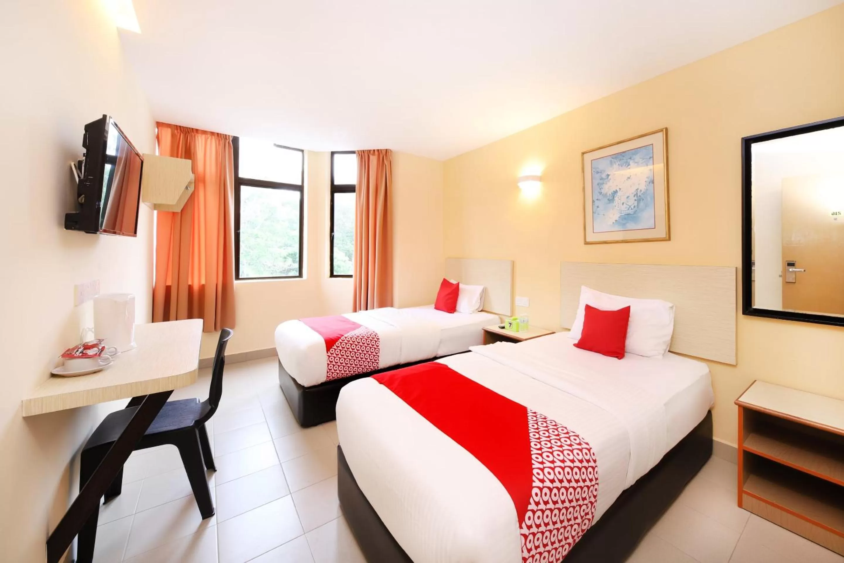 Bedroom in Super OYO 635 Seven Days Hotel