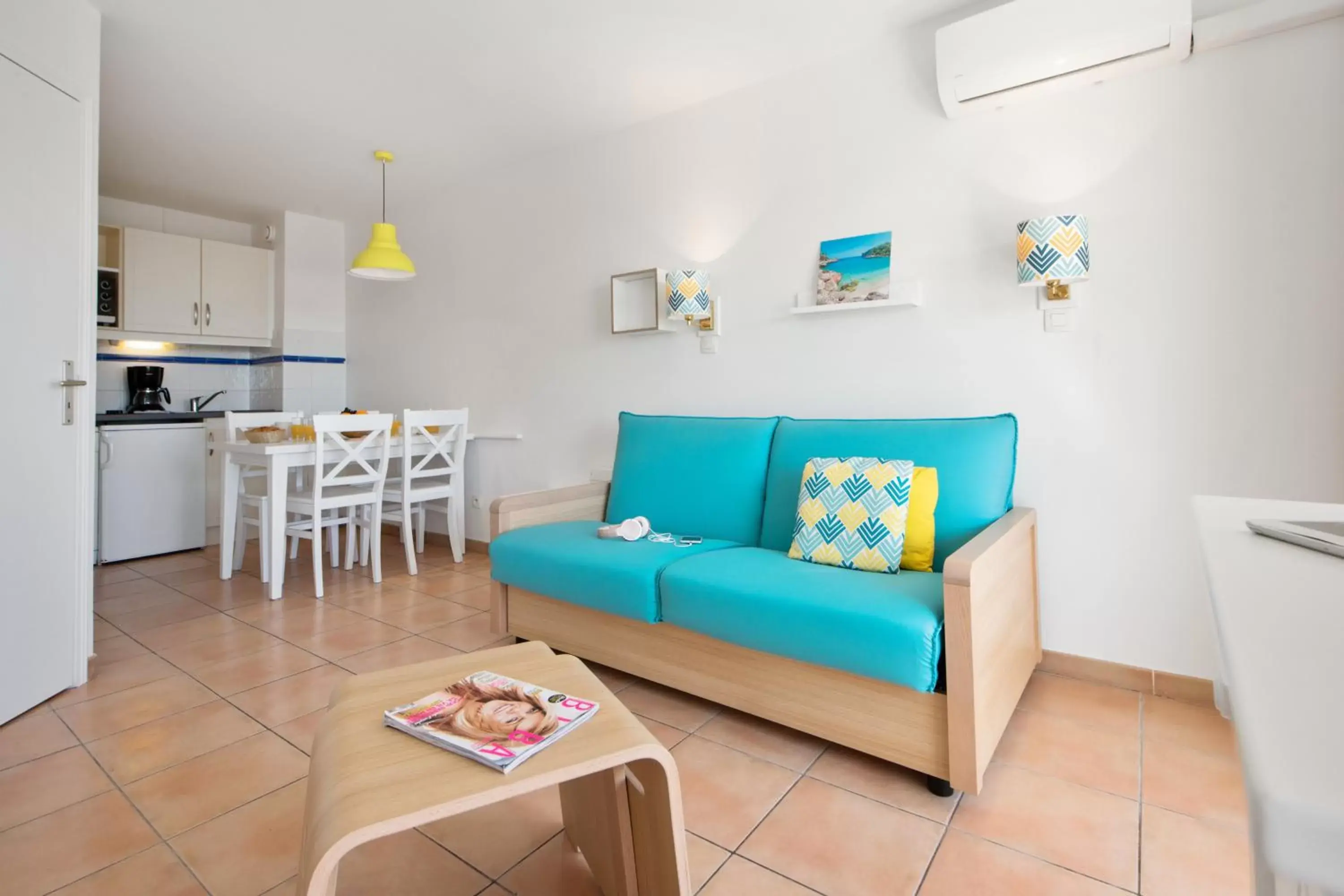 Kitchen or kitchenette, Seating Area in Résidence Pierre & Vacances Les Rivages Du Parc