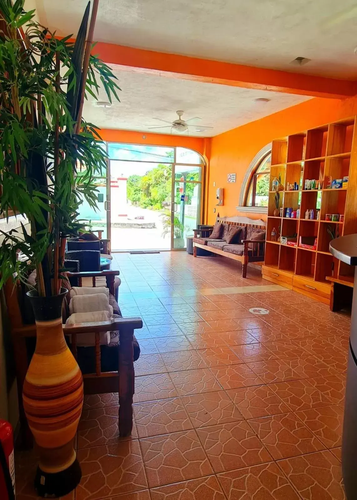 Lobby/Reception in Hotel Bacalar Magico