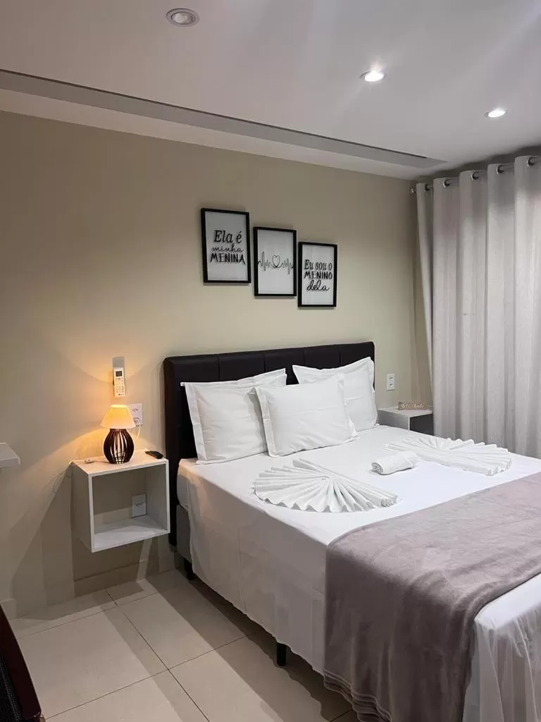 Bed in Pousada Arraial Tropical