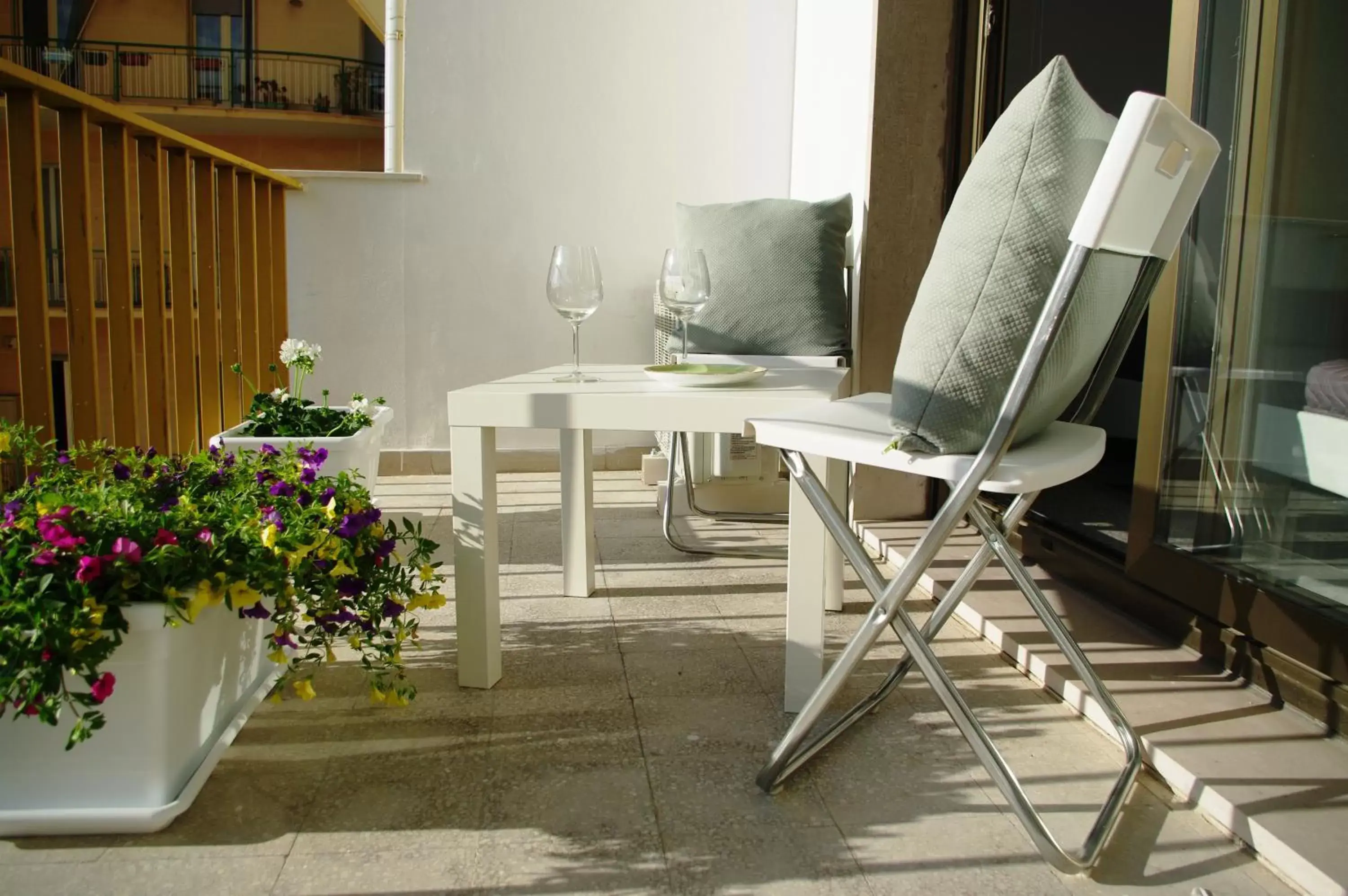 Balcony/Terrace in Business Home Piazza Cesare Battisti B&B Residence