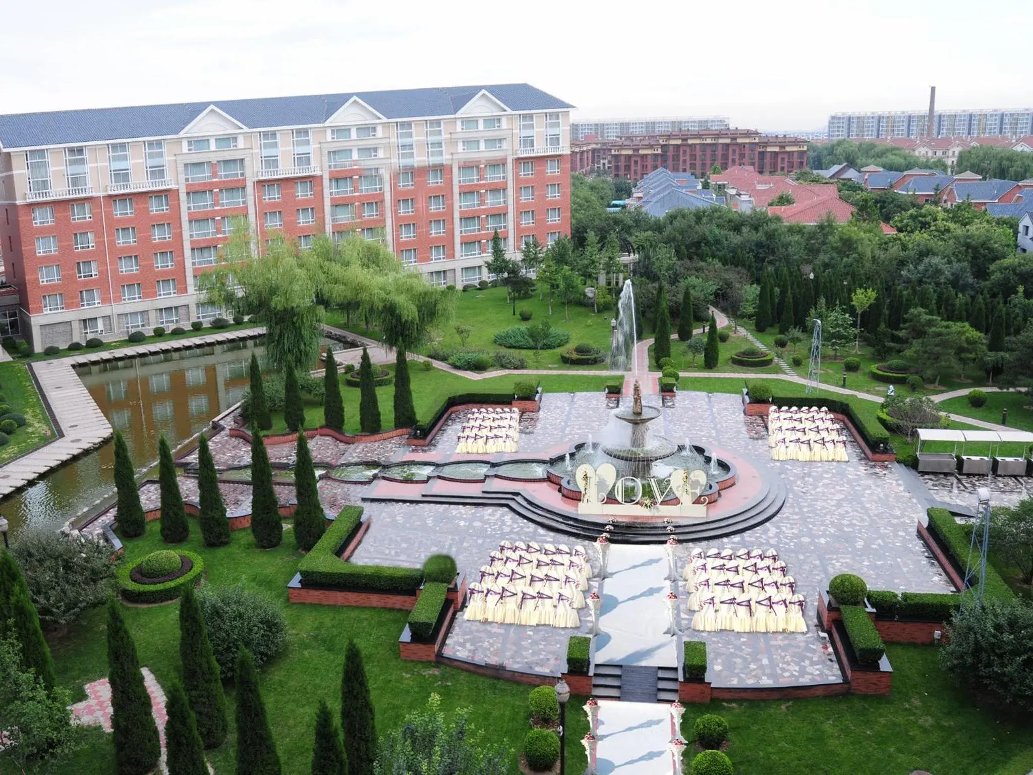 Garden view, Bird's-eye View in Wyndham Beijing North