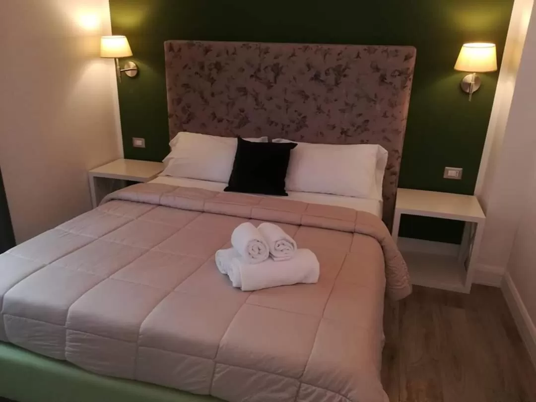 Bed in Hotel Pompei Be Green