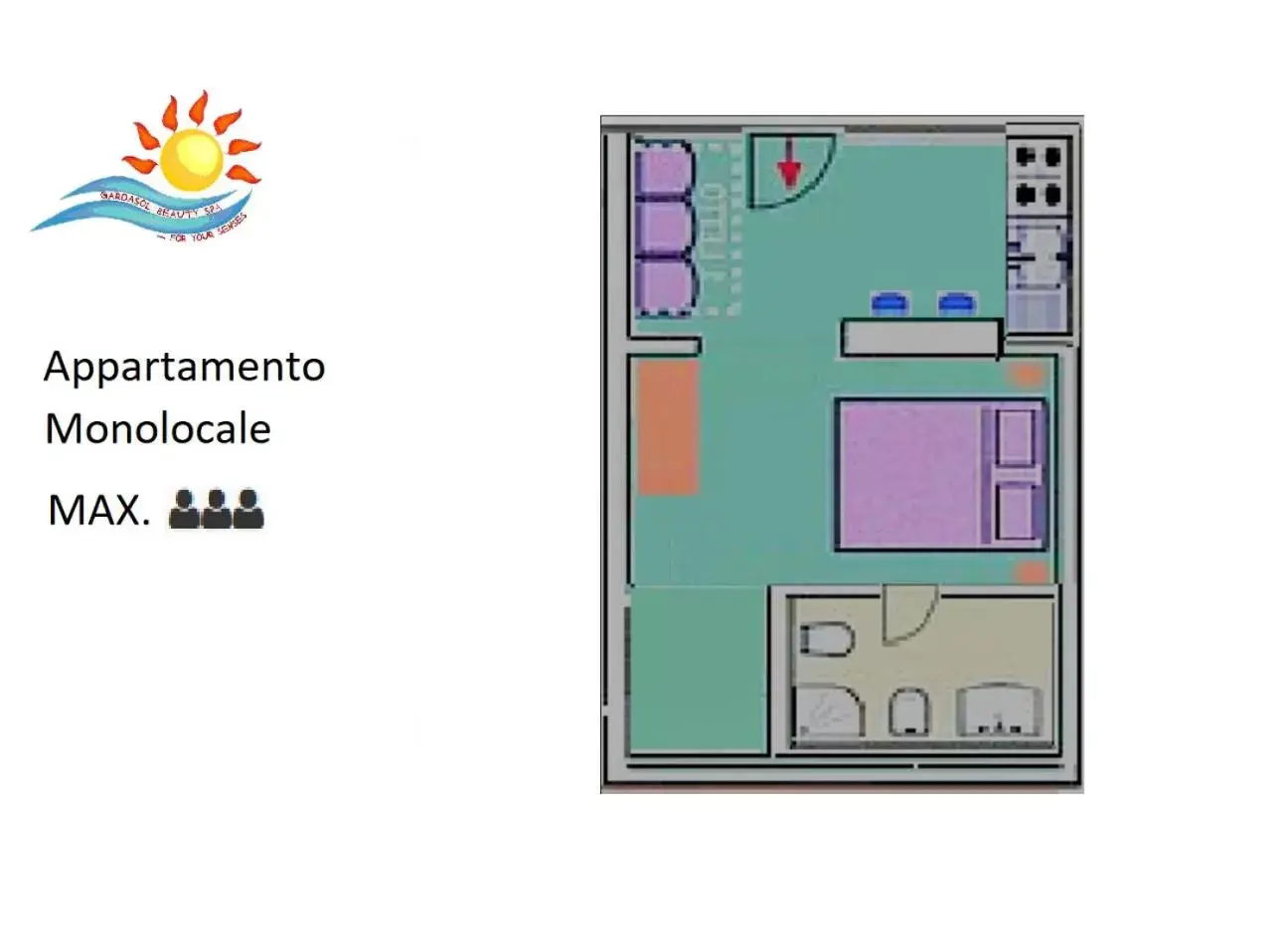 Property logo or sign, Floor Plan in Garda Sol SPA Hotel & Appartamenti