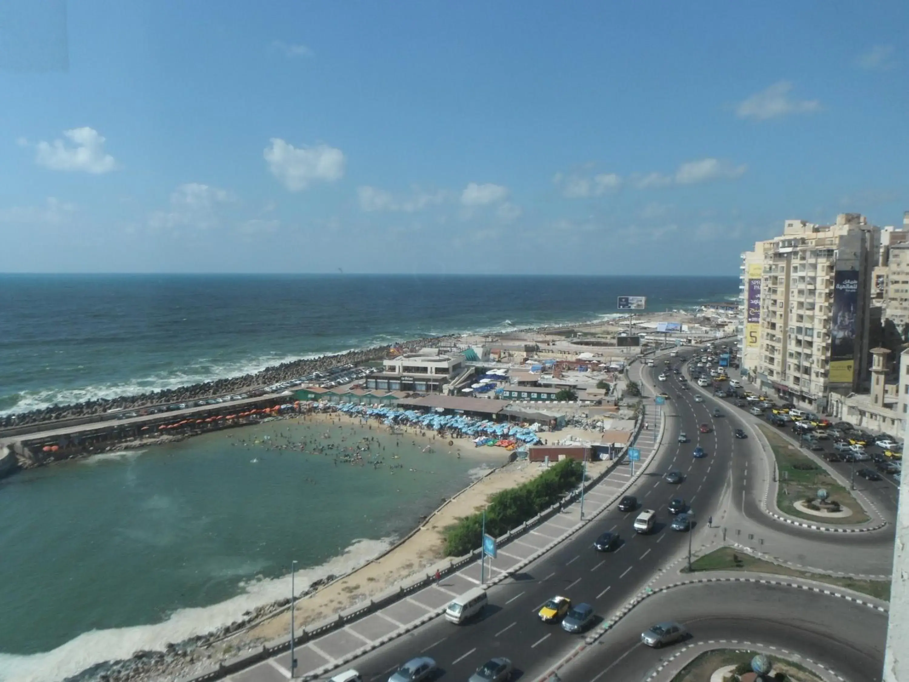 Beach, Bird's-eye View in Romance Alexandria Hotel