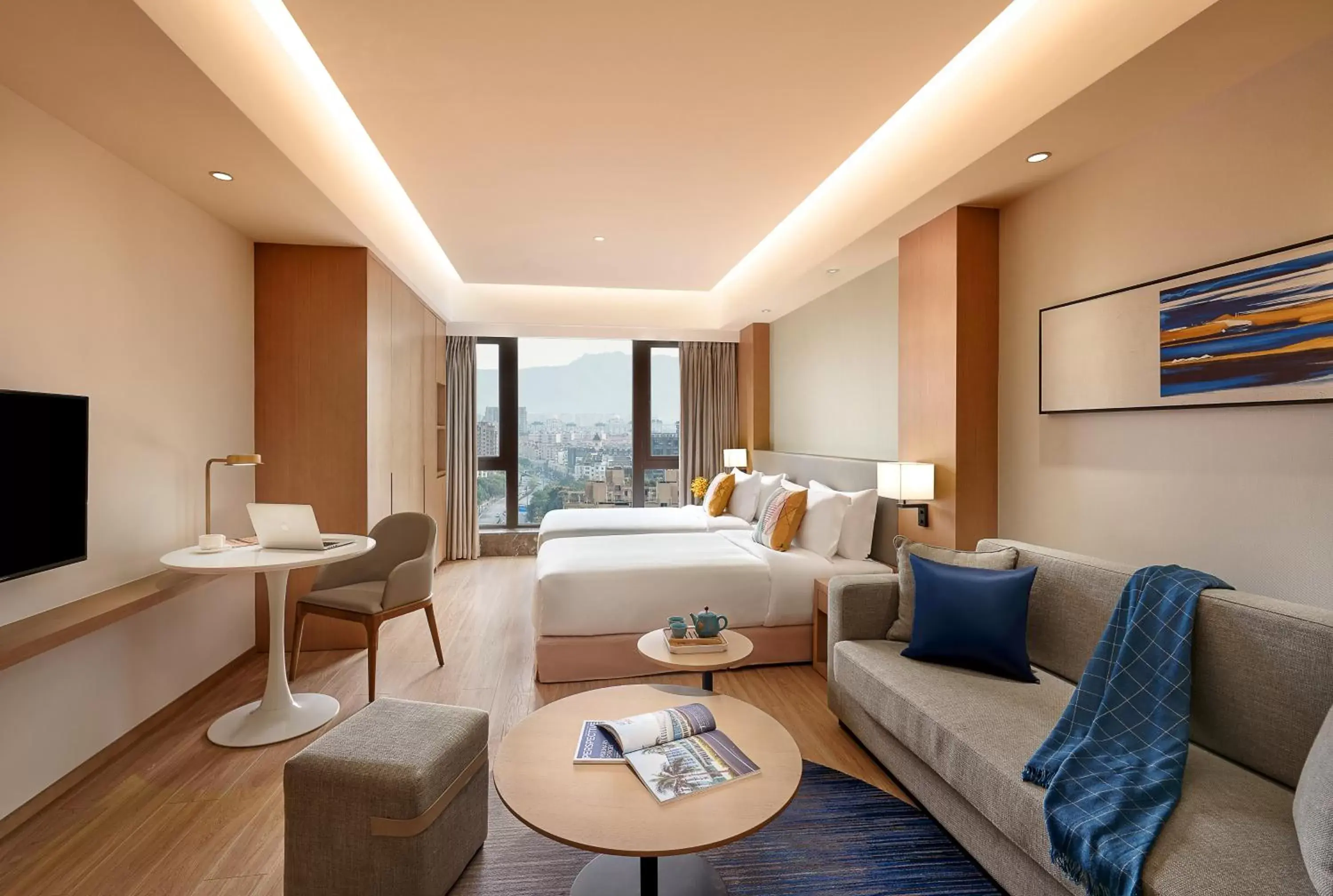 Living room, Seating Area in Shama Serviced Apartments Zijingang Hangzhou