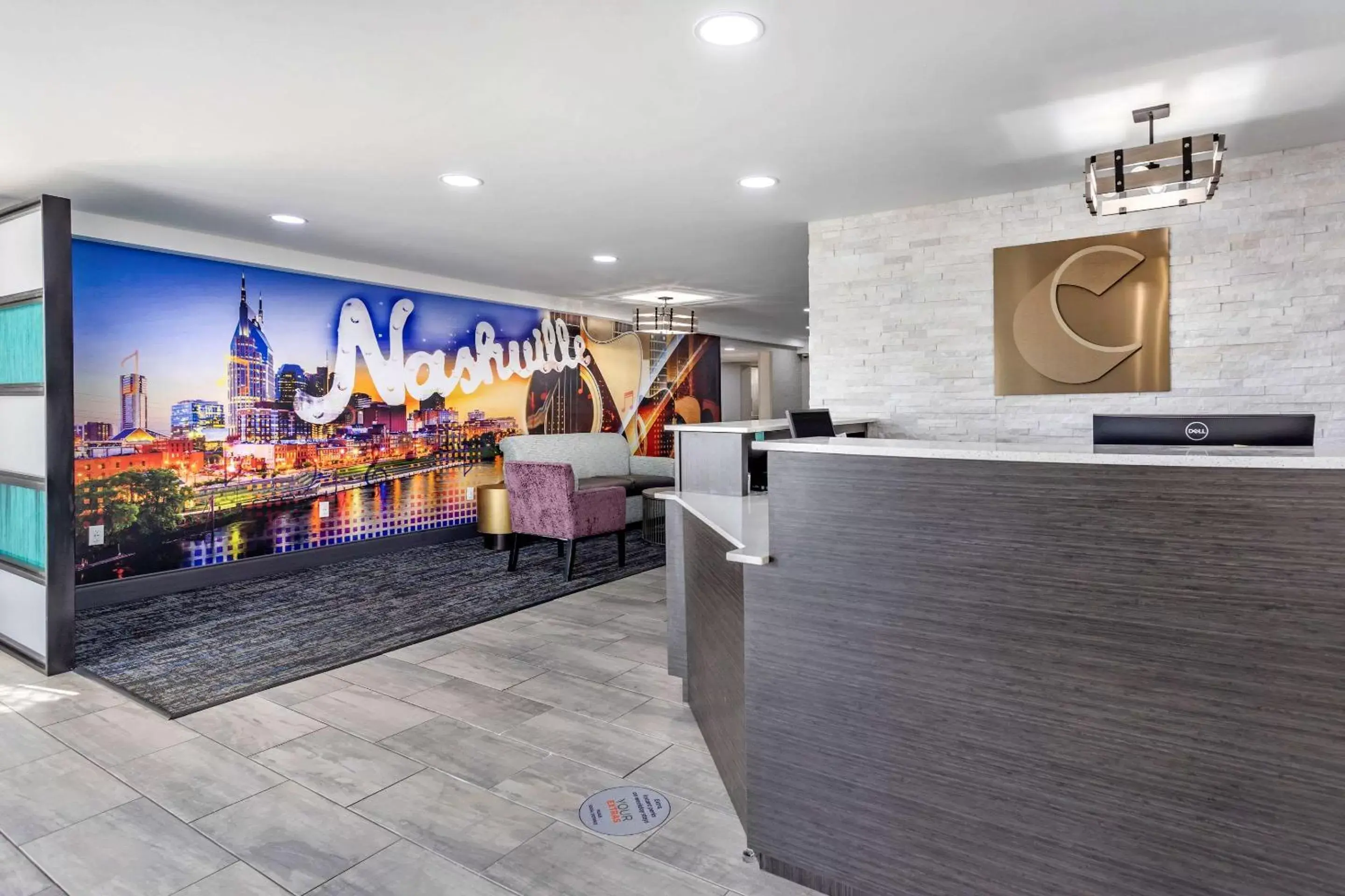 Lobby or reception, Lobby/Reception in Comfort Inn Nashville – Opryland Area