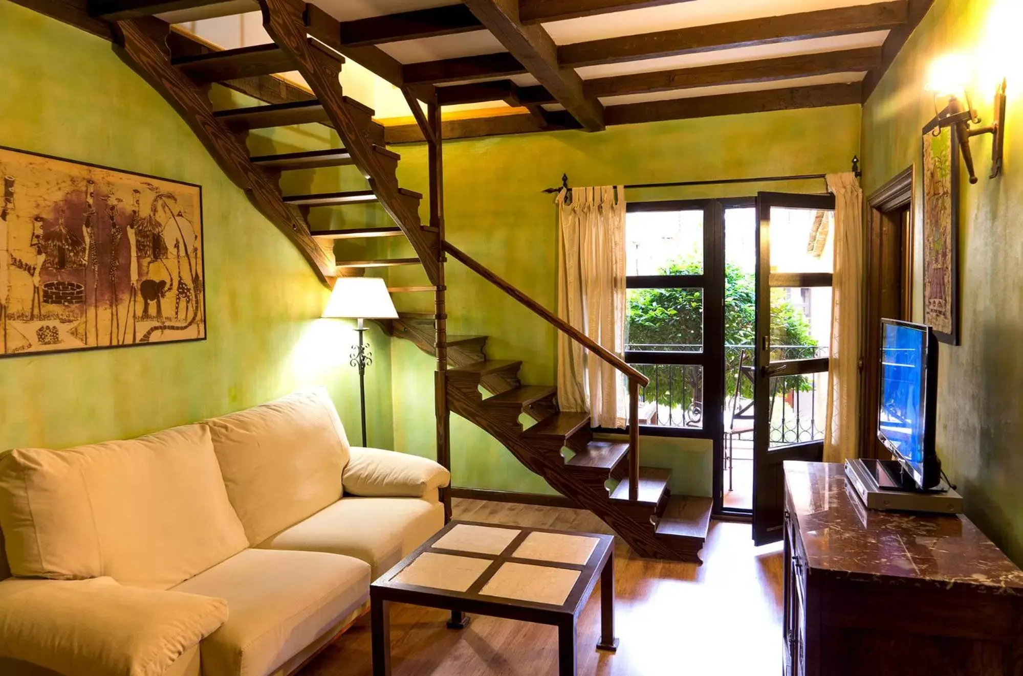 Balcony/Terrace, Seating Area in Hotel Spa La Casa del Rector Almagro