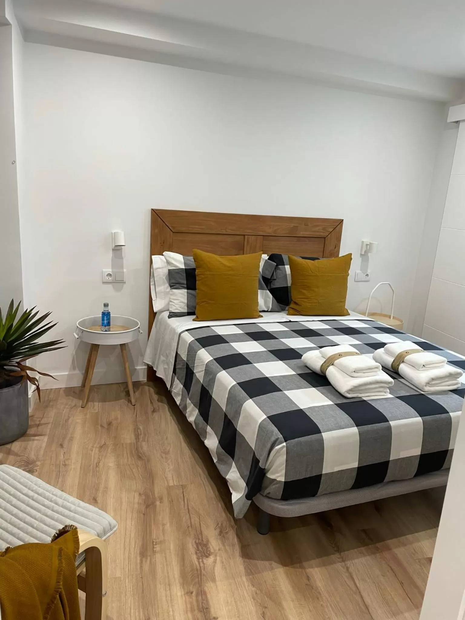 Bed in Hotel Bienvenidos Rooms Xàtiva