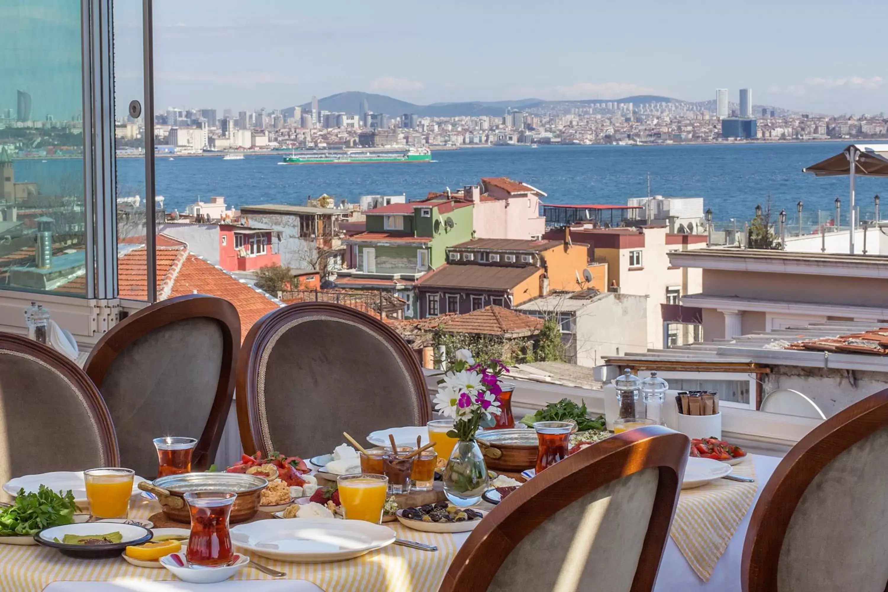 Balcony/Terrace in Darussaade Istanbul Hotel