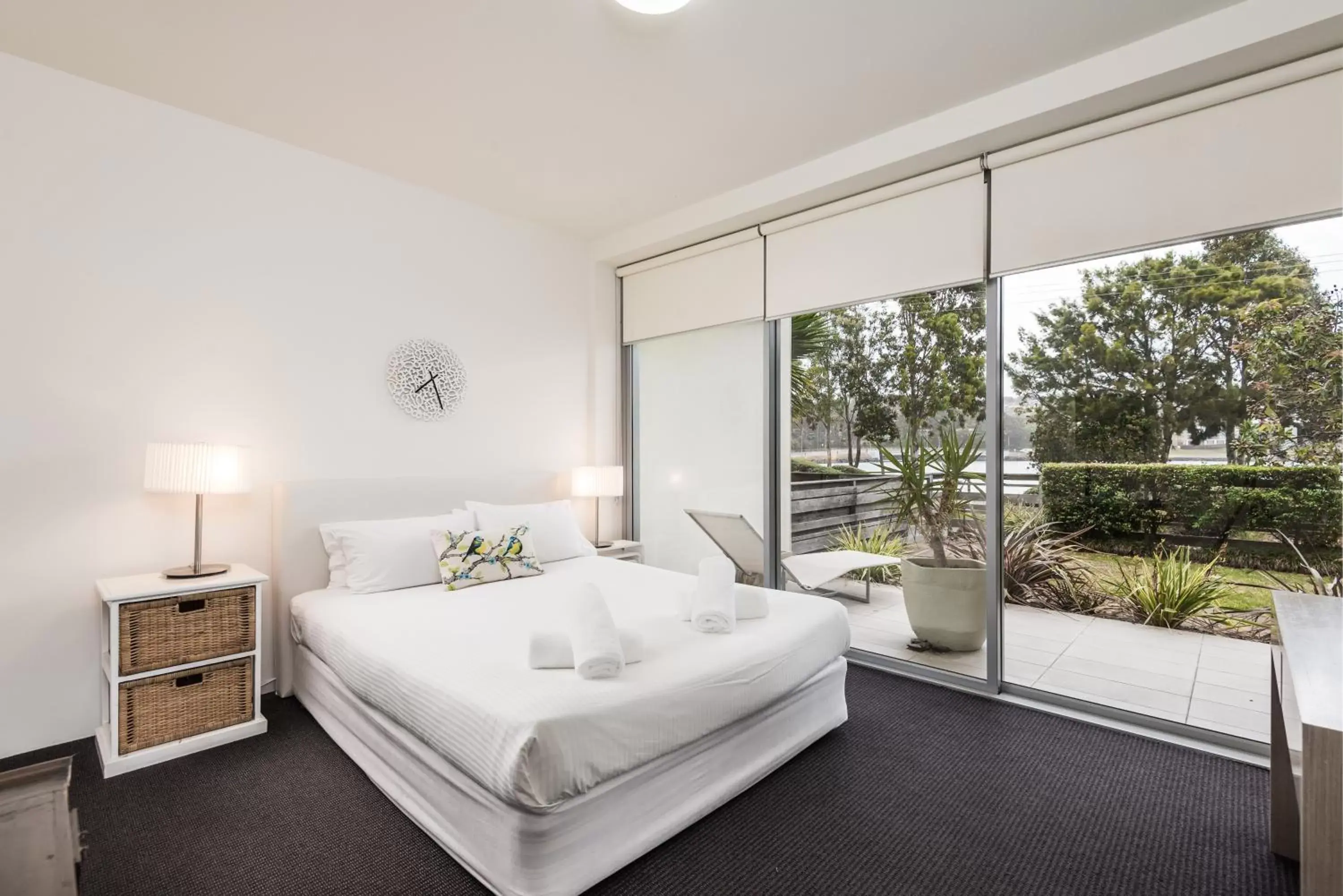 Balcony/Terrace, Bed in Coast Resort Merimbula Balcony/Terrace, Bed in Coast Resort Merimbula