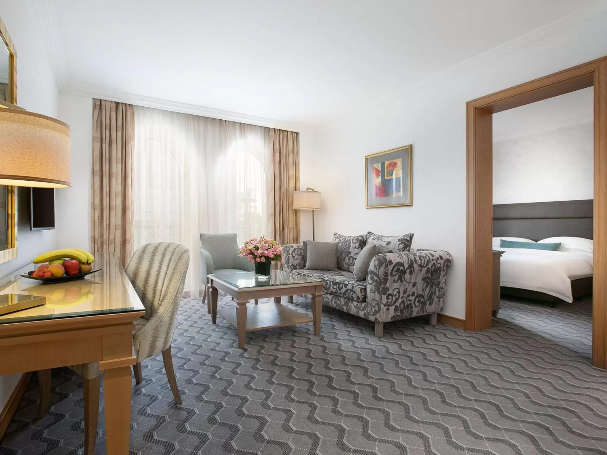 Living room, Bed in Gefinor Rotana – Beirut