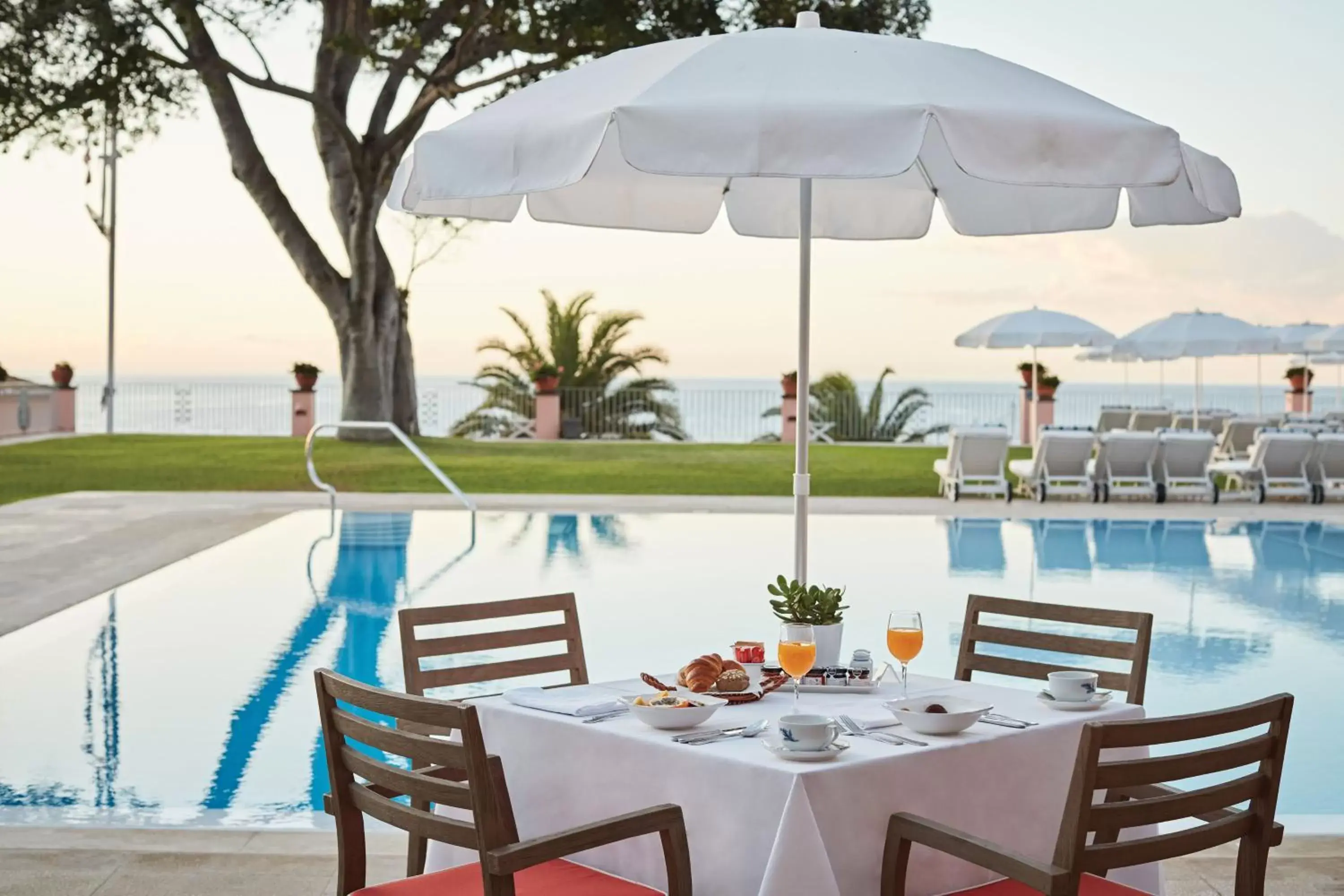 Breakfast, Swimming Pool in Reid's Palace, A Belmond Hotel, Madeira