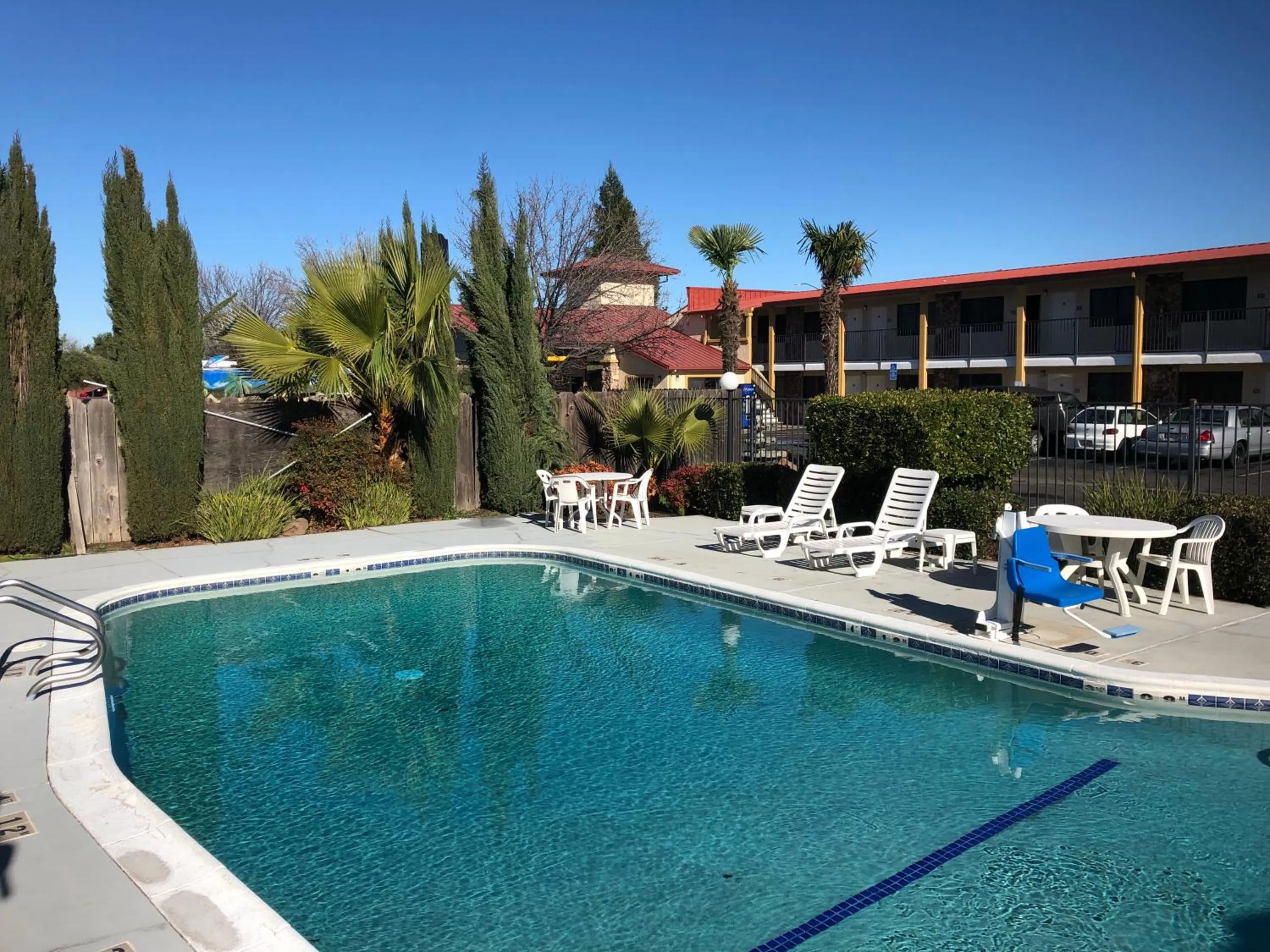 Swimming pool in Super 8 by Wyndham Corning