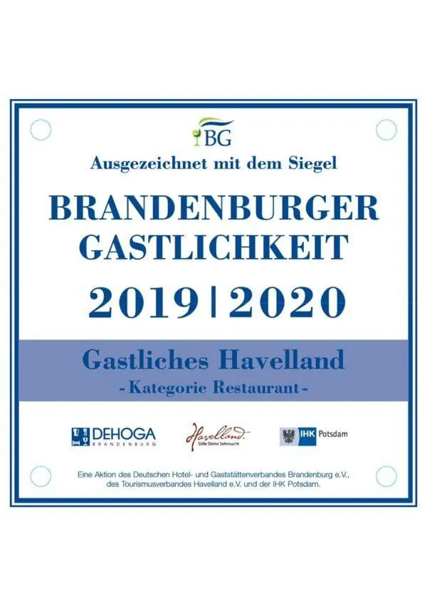 Certificate/Award in Hotel Kronprinz