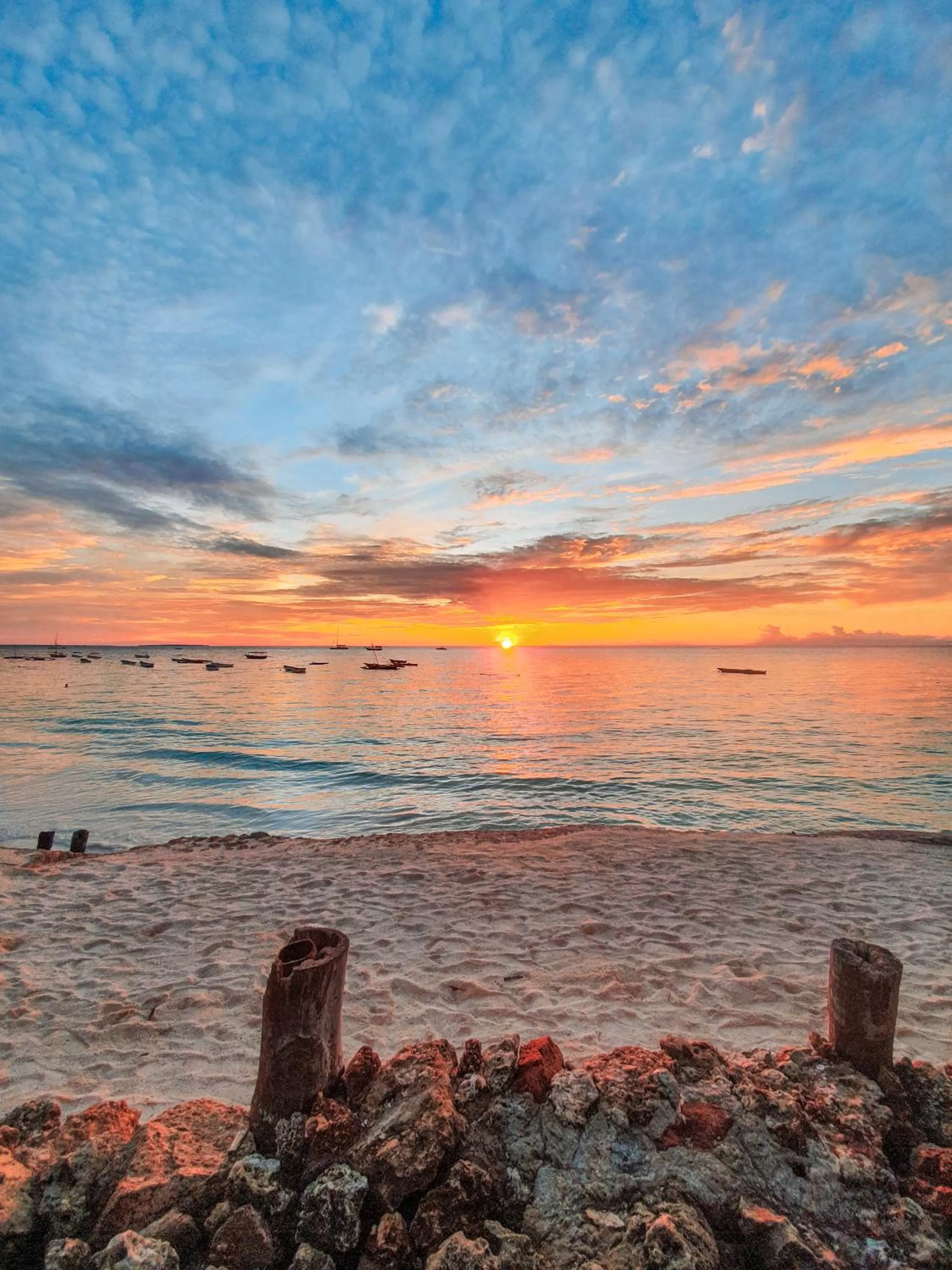 Sea view in Flame Tree Cottages