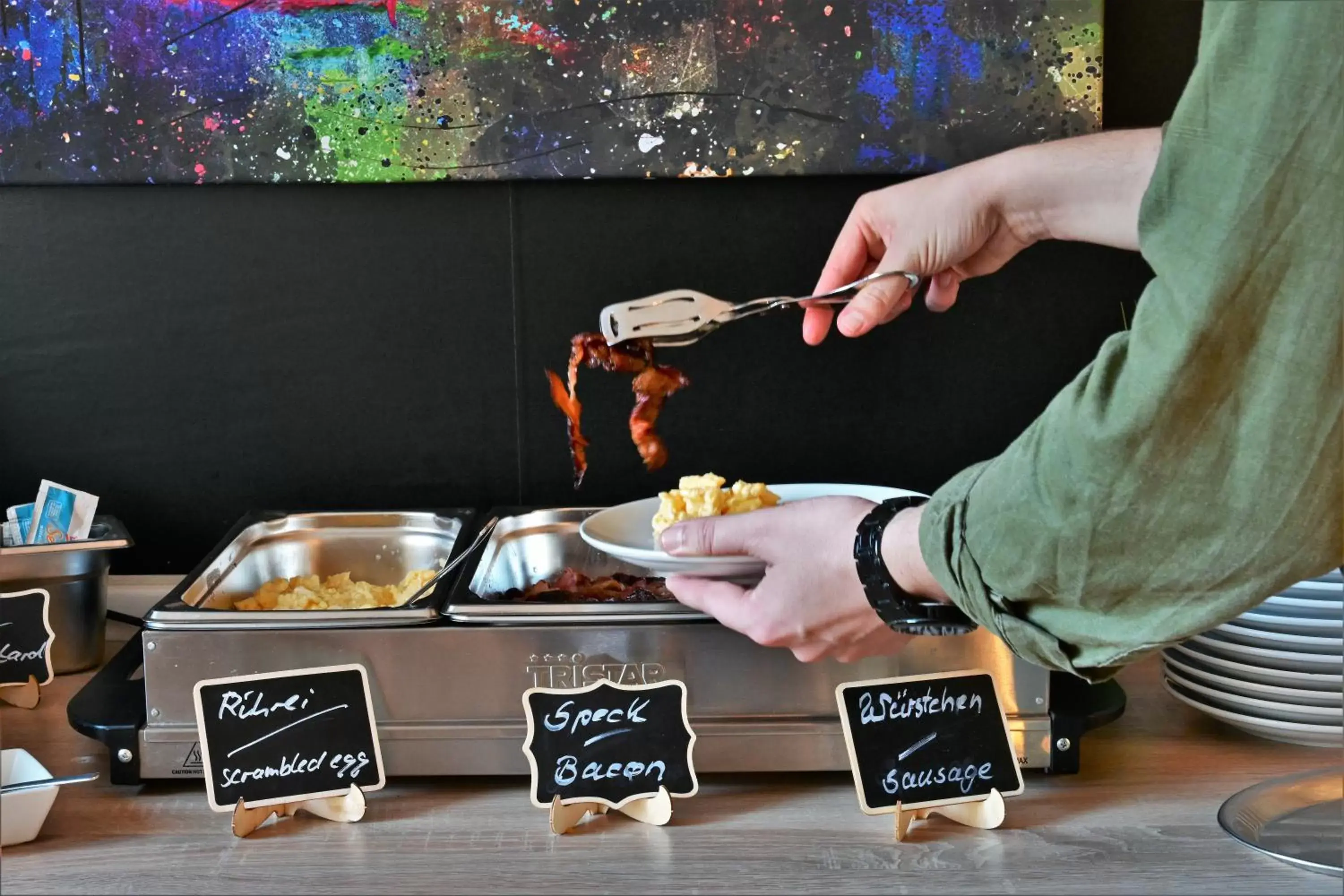 Buffet breakfast in Les Nations Buffet breakfast in Les Nations