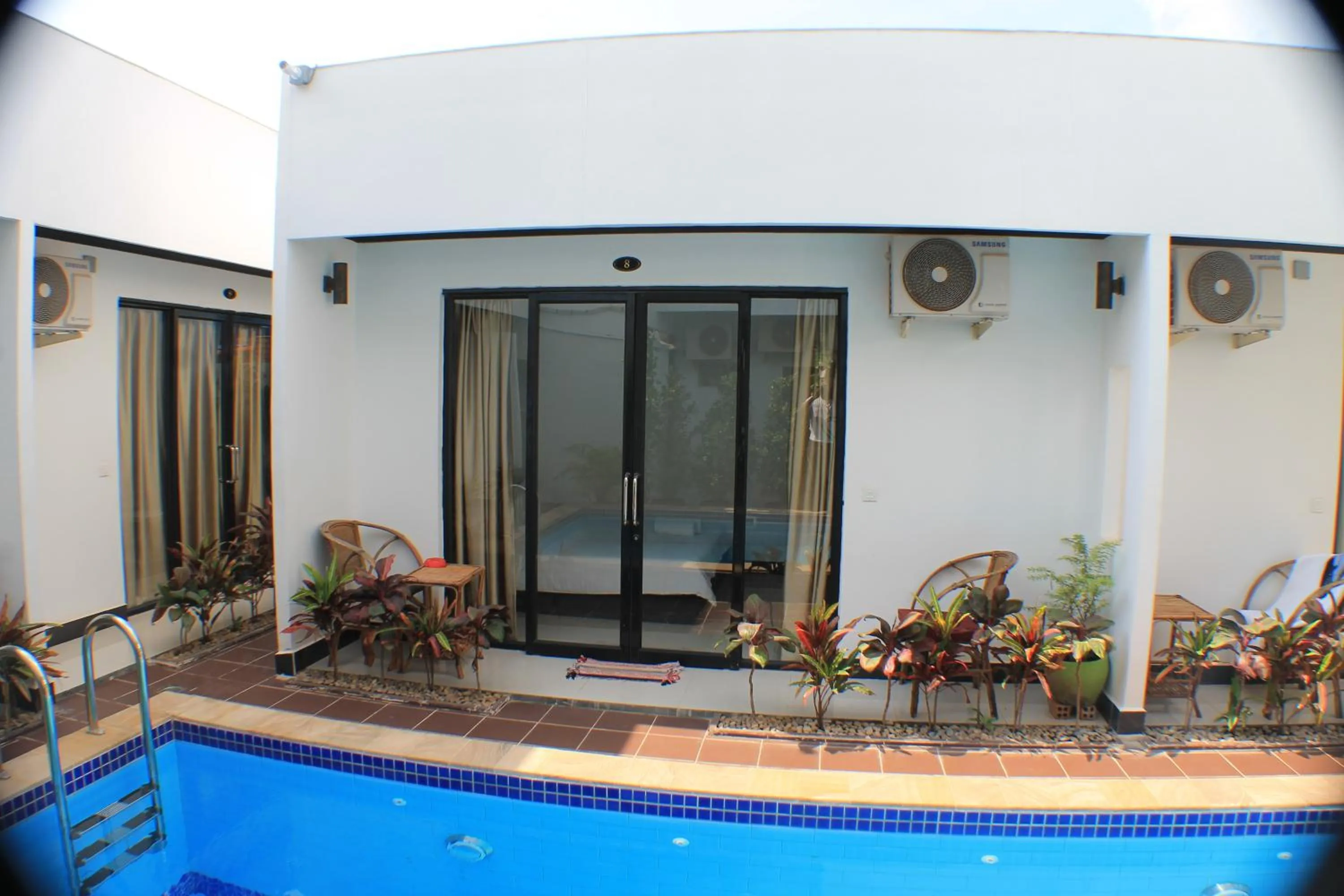 Pool view in Sofinny Motel