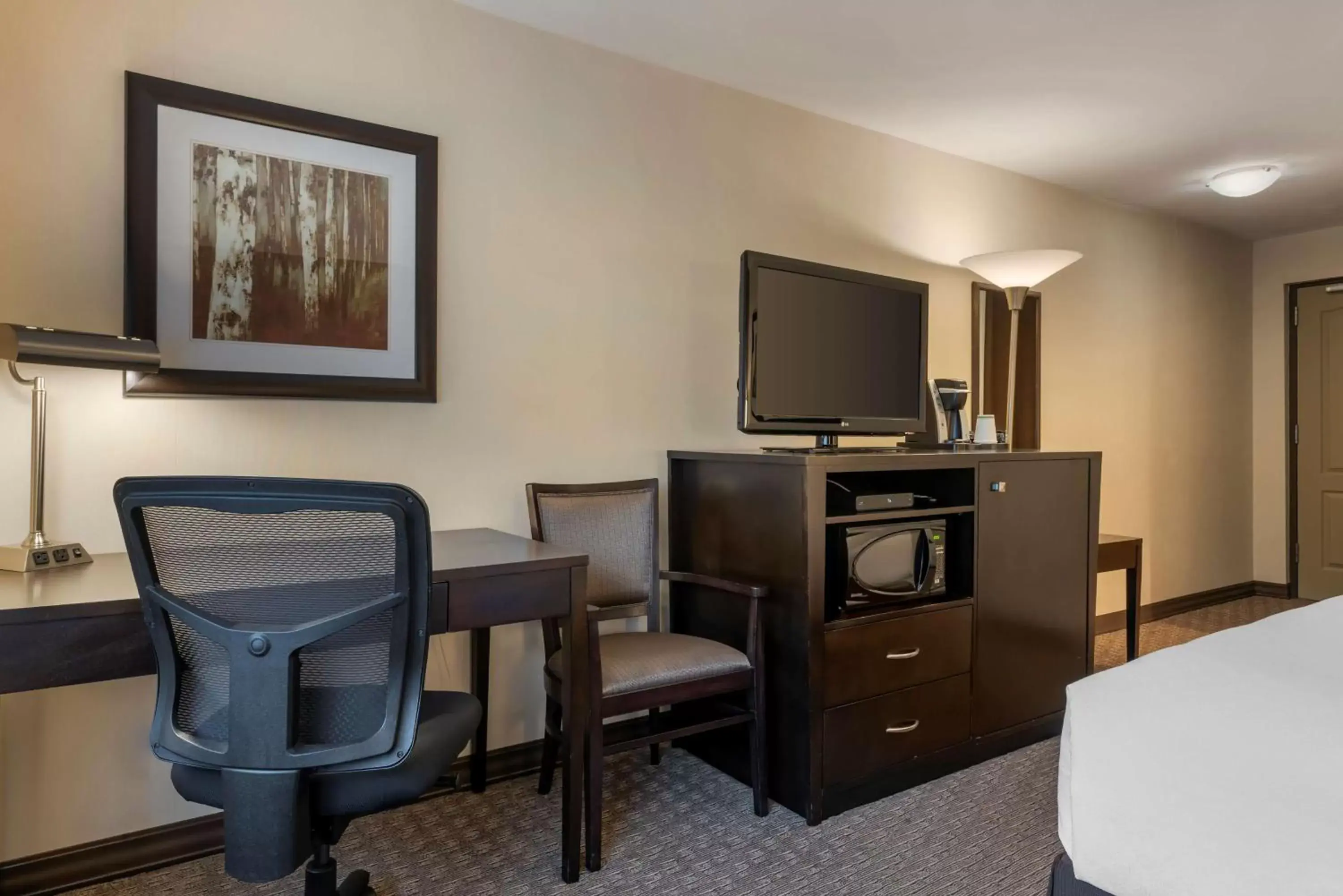 Bedroom, TV/Entertainment Center in Best Western Plus Baker Street Inn