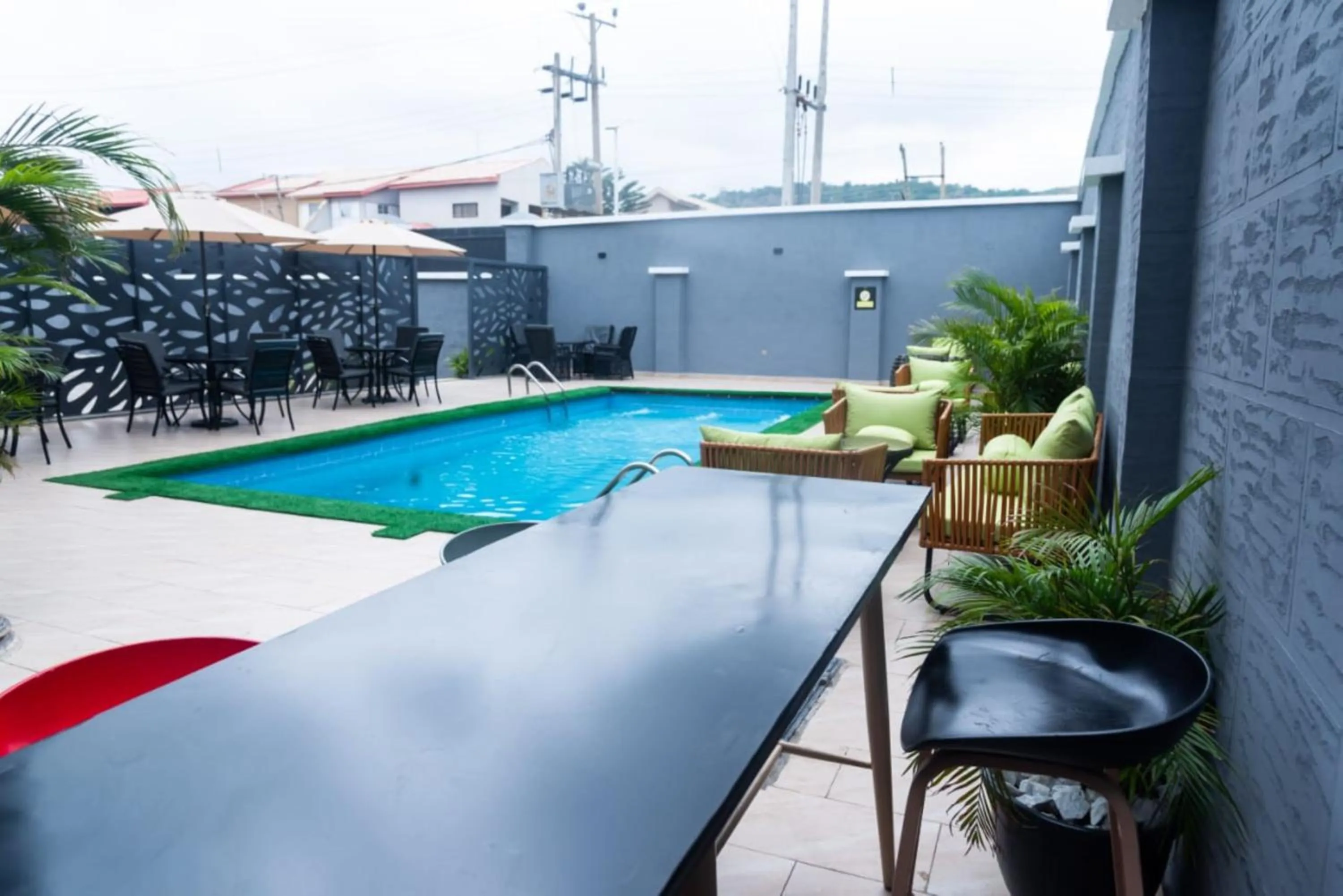 Swimming pool in The Grosvenor Suites Gwarinpa Abuja