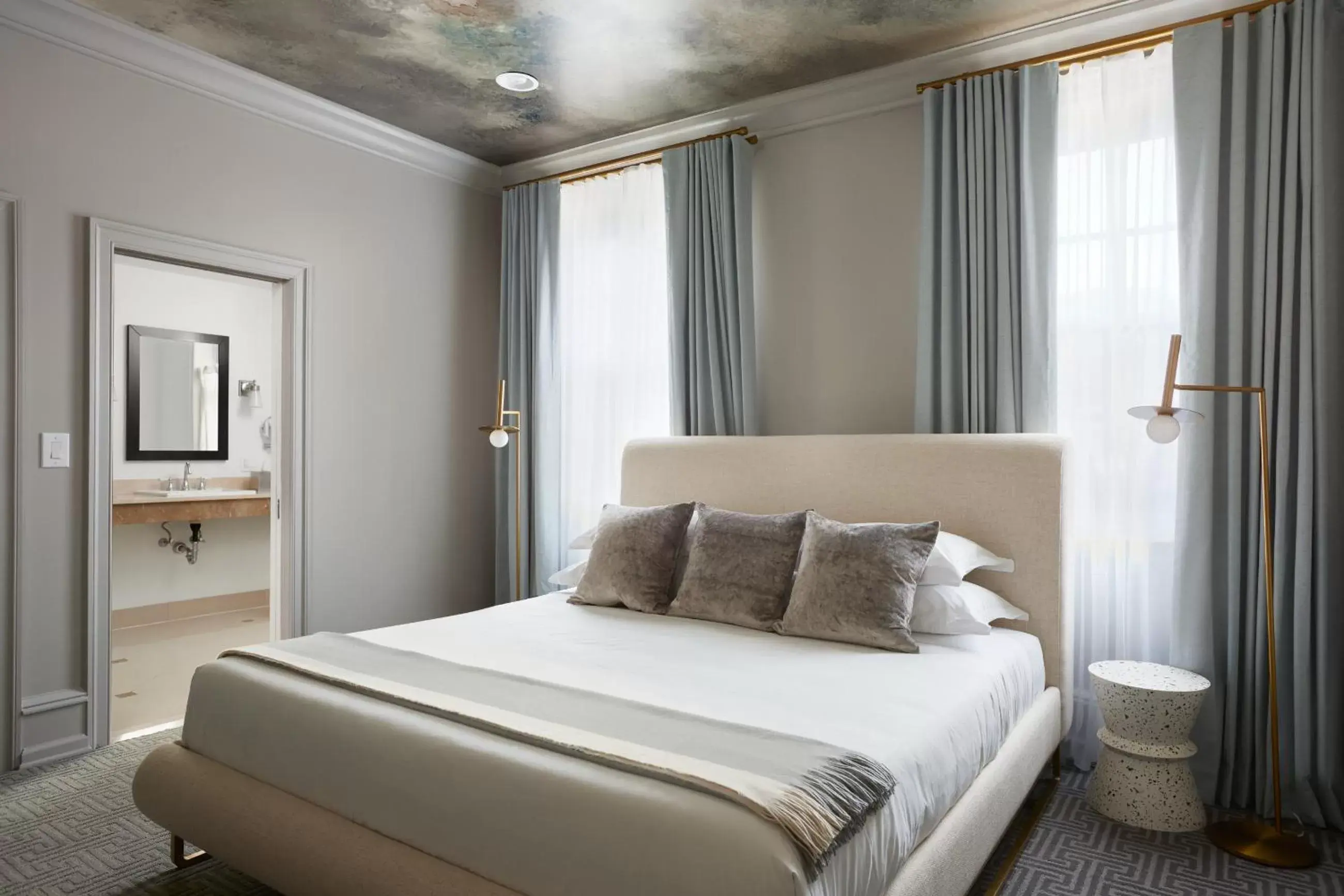 Bed in The Franklin on Rittenhouse, A Boutique Hotel