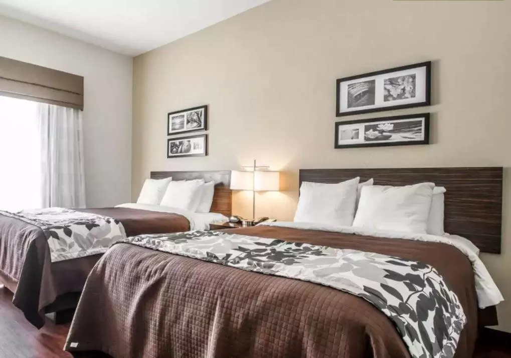 Bed in Sleep Inn & Suites Hannibal West