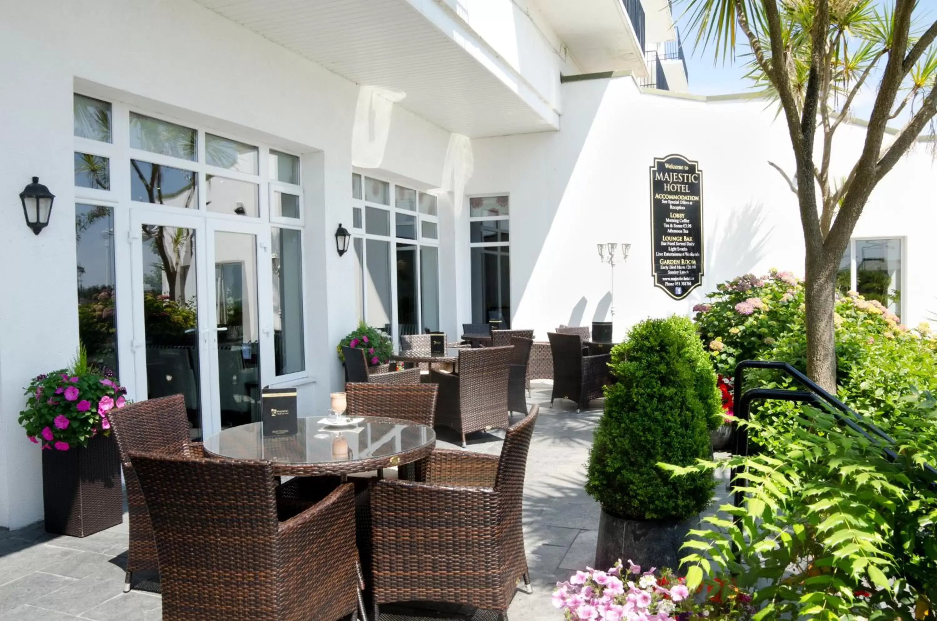 Patio in Majestic Hotel