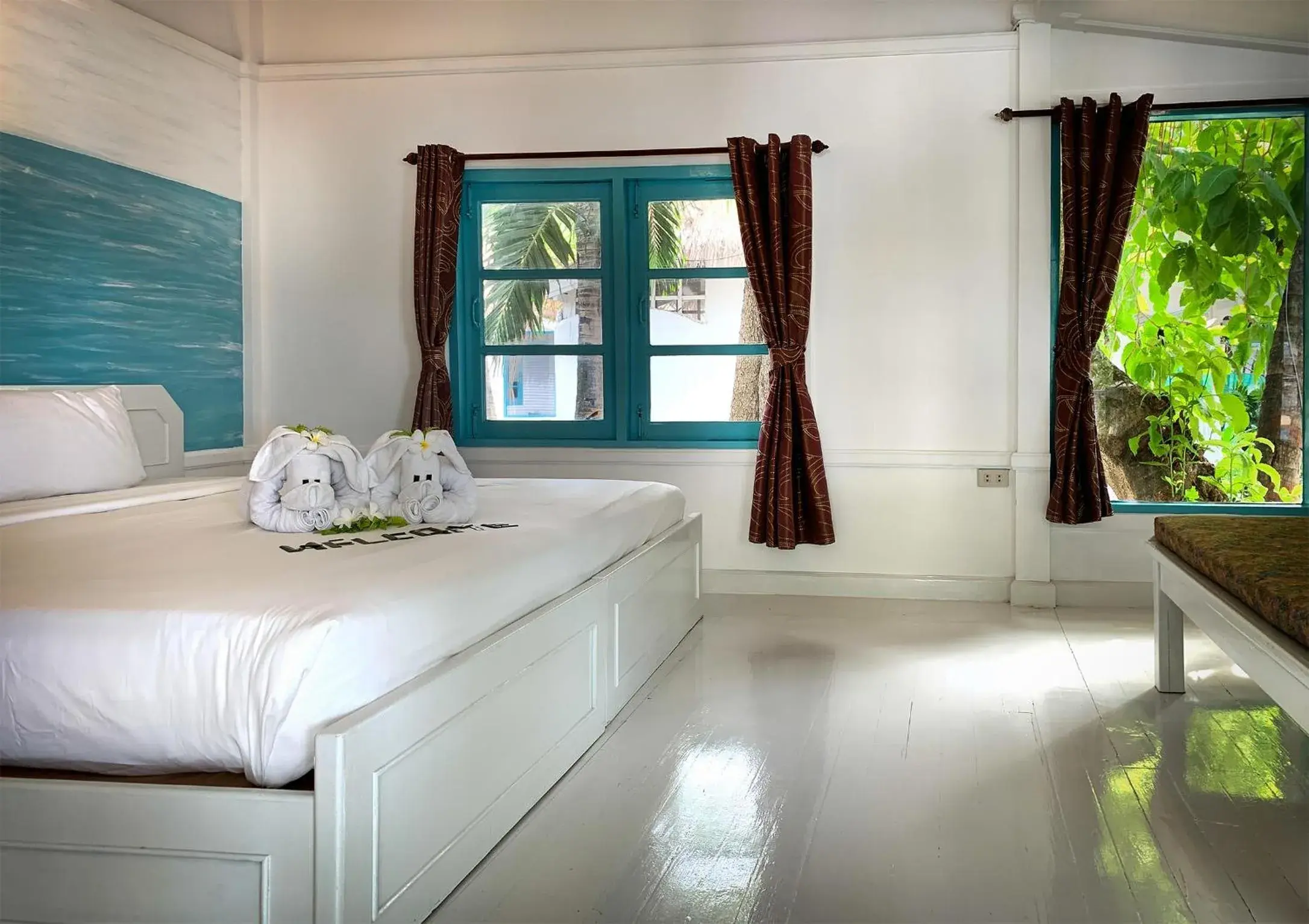 View (from property/room), Bed in Sand Sea Resort & Spa - Lamai Beach , Koh Samui