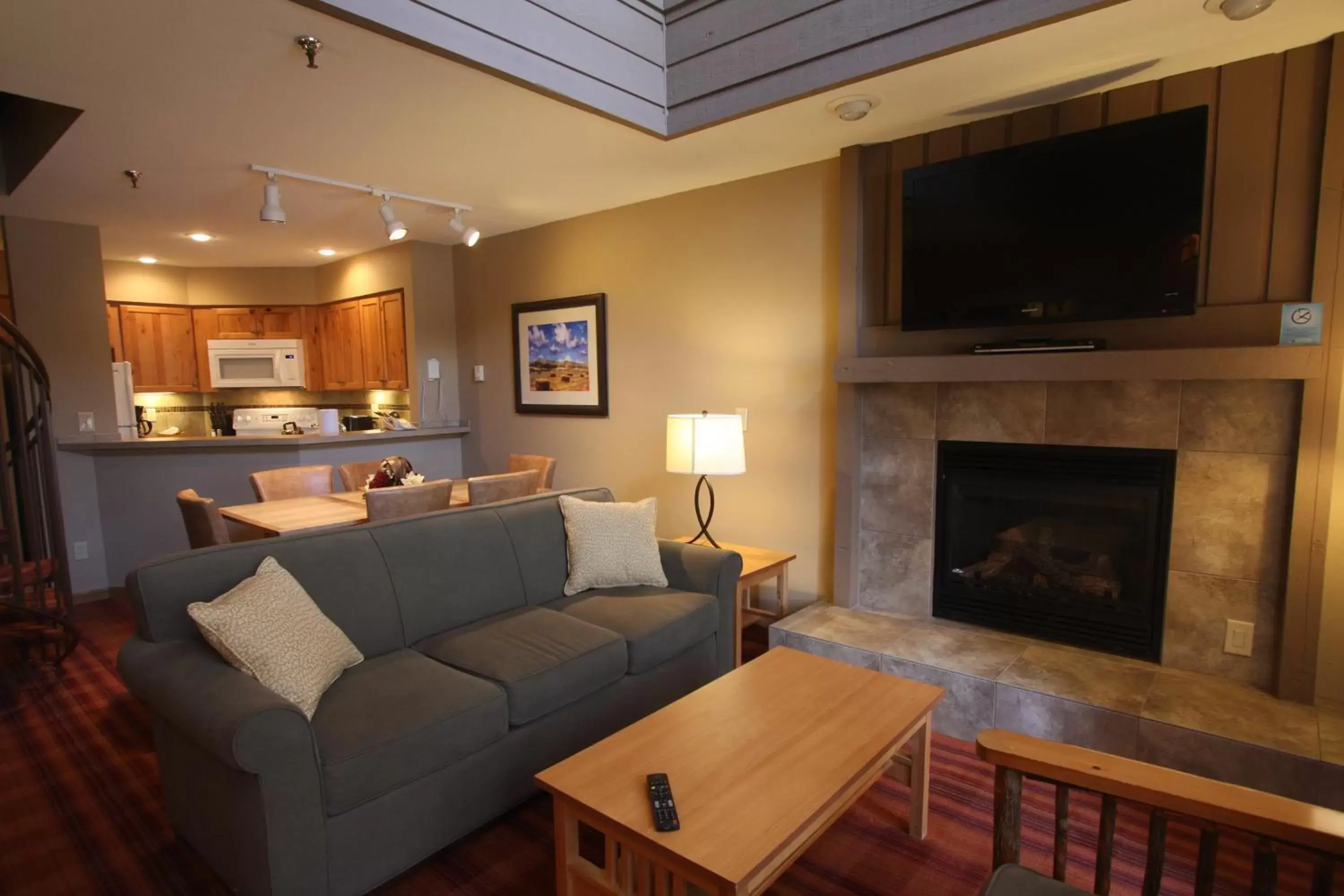 Living room, Seating Area in The Village at Steamboat