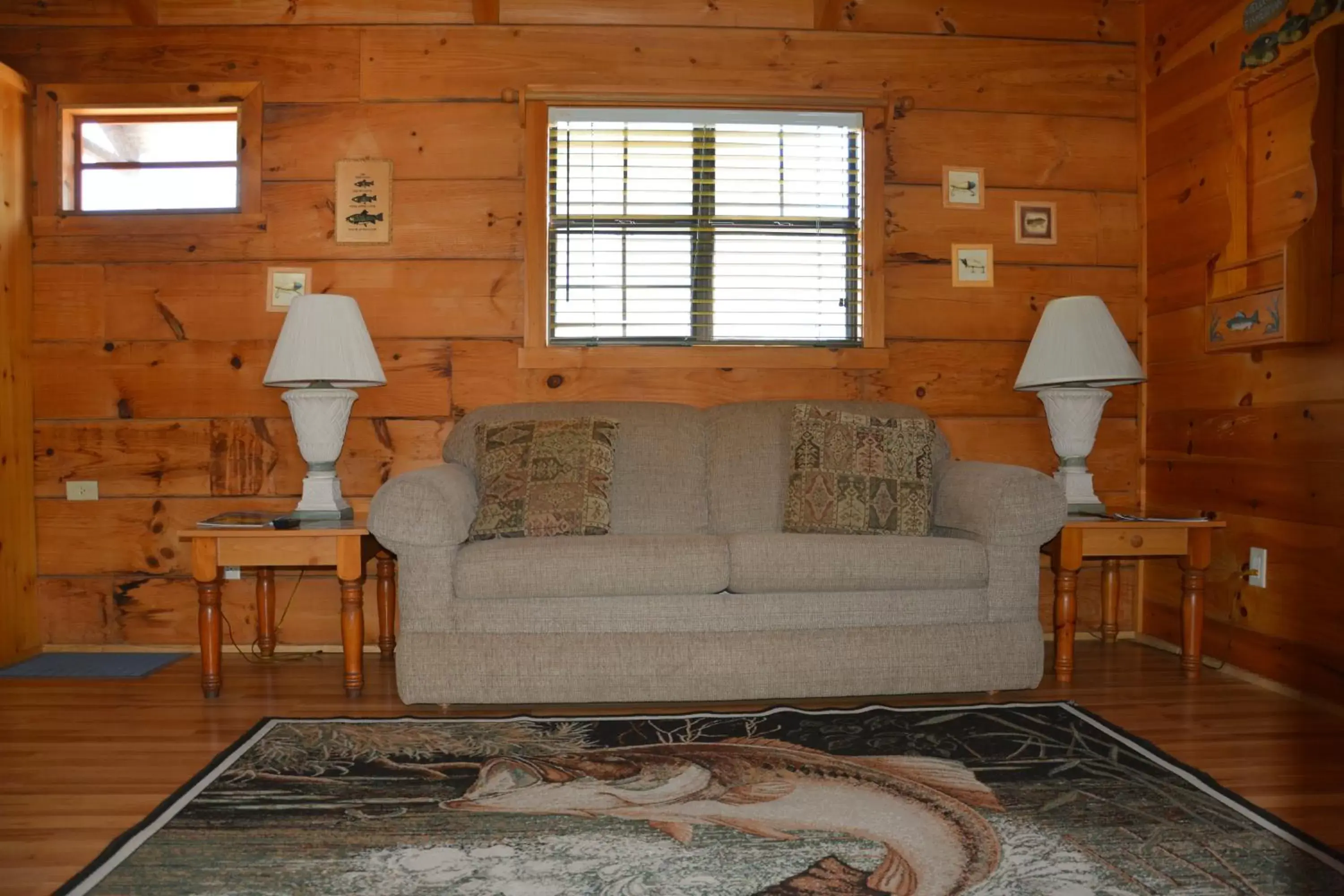 Seating Area in Camp Mack, A Guy Harvey Lodge