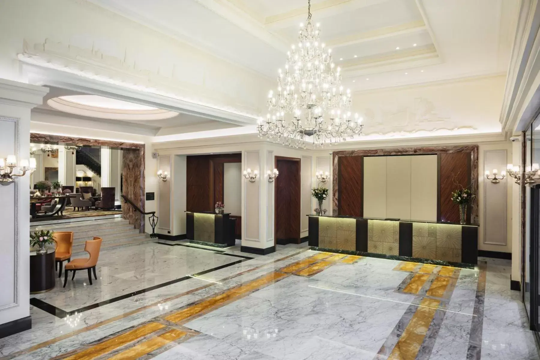 Lobby or reception, Lobby/Reception in Grand Hotel Kempinski Riga