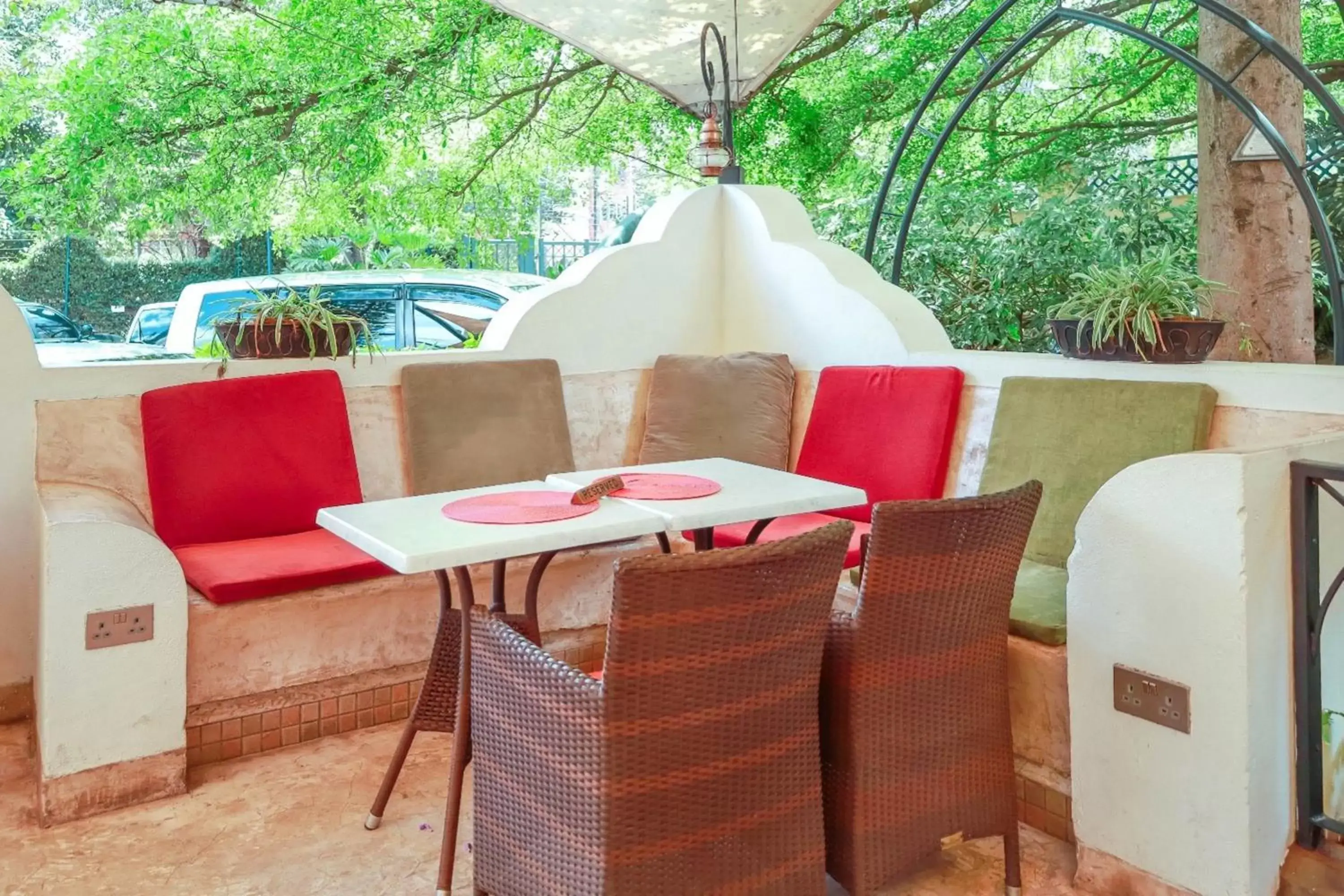 Seating area in The Heron Hotel