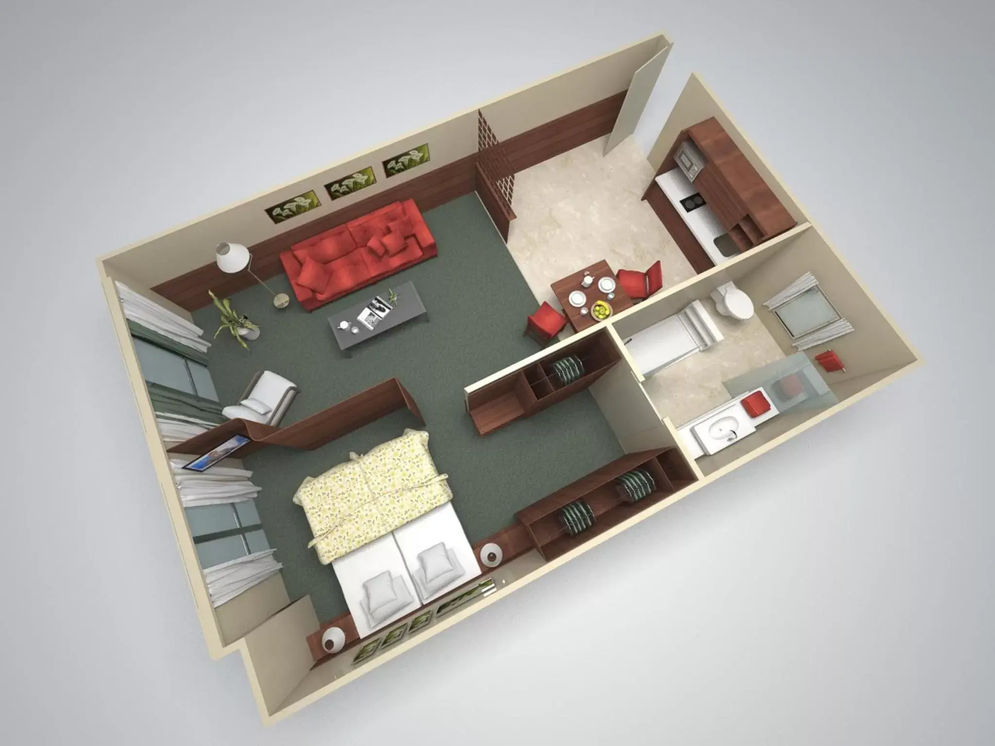 Floor Plan in Acacia Suite