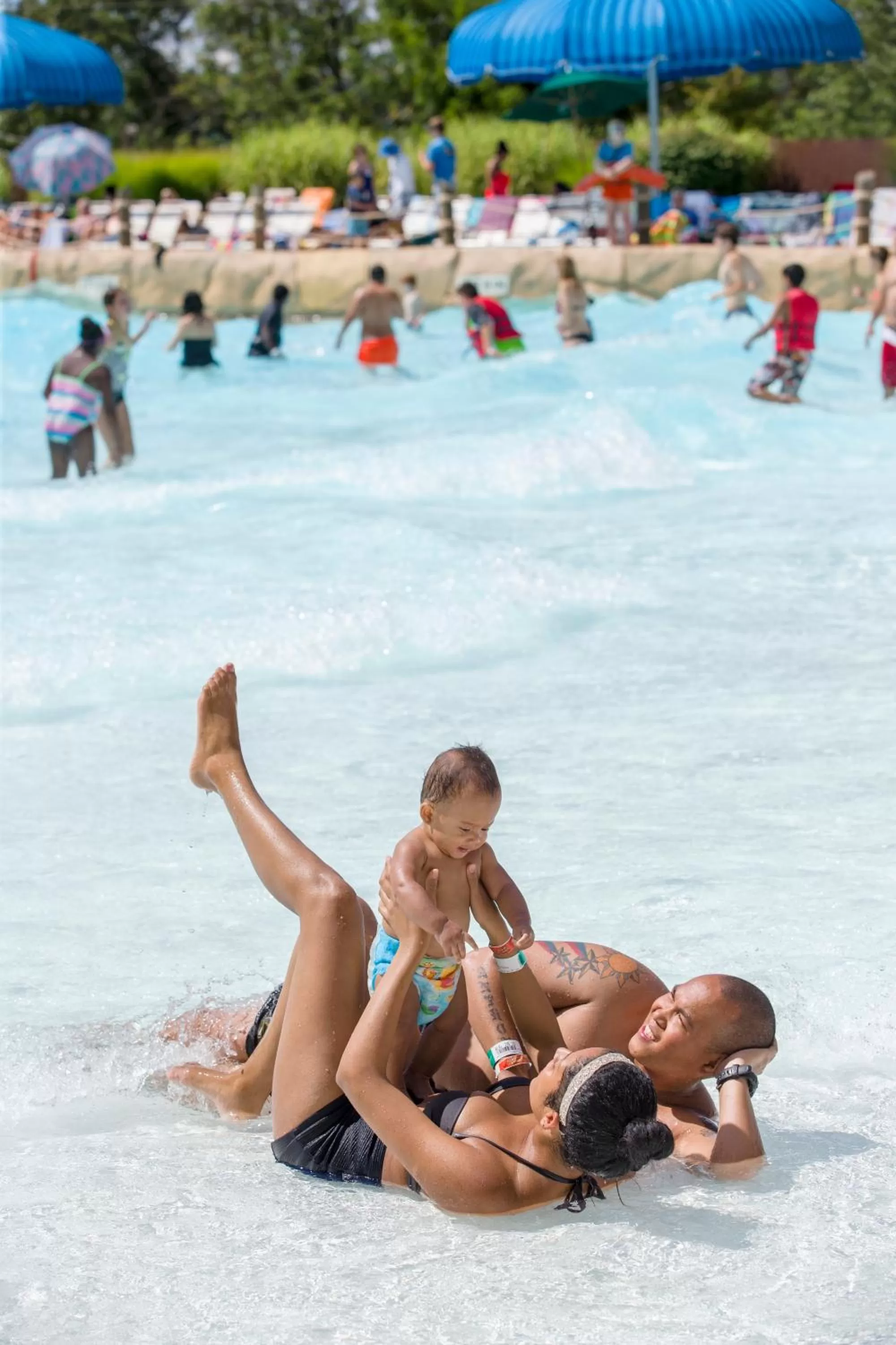 Aqua park in The Appalachian at Mountain Creek