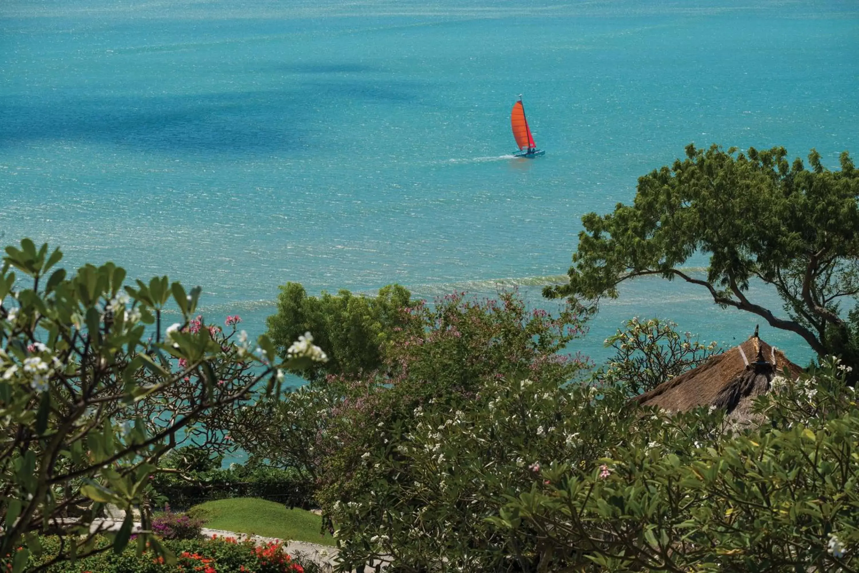 Bird's eye view in Four Seasons Resort Bali at Jimbaran Bay