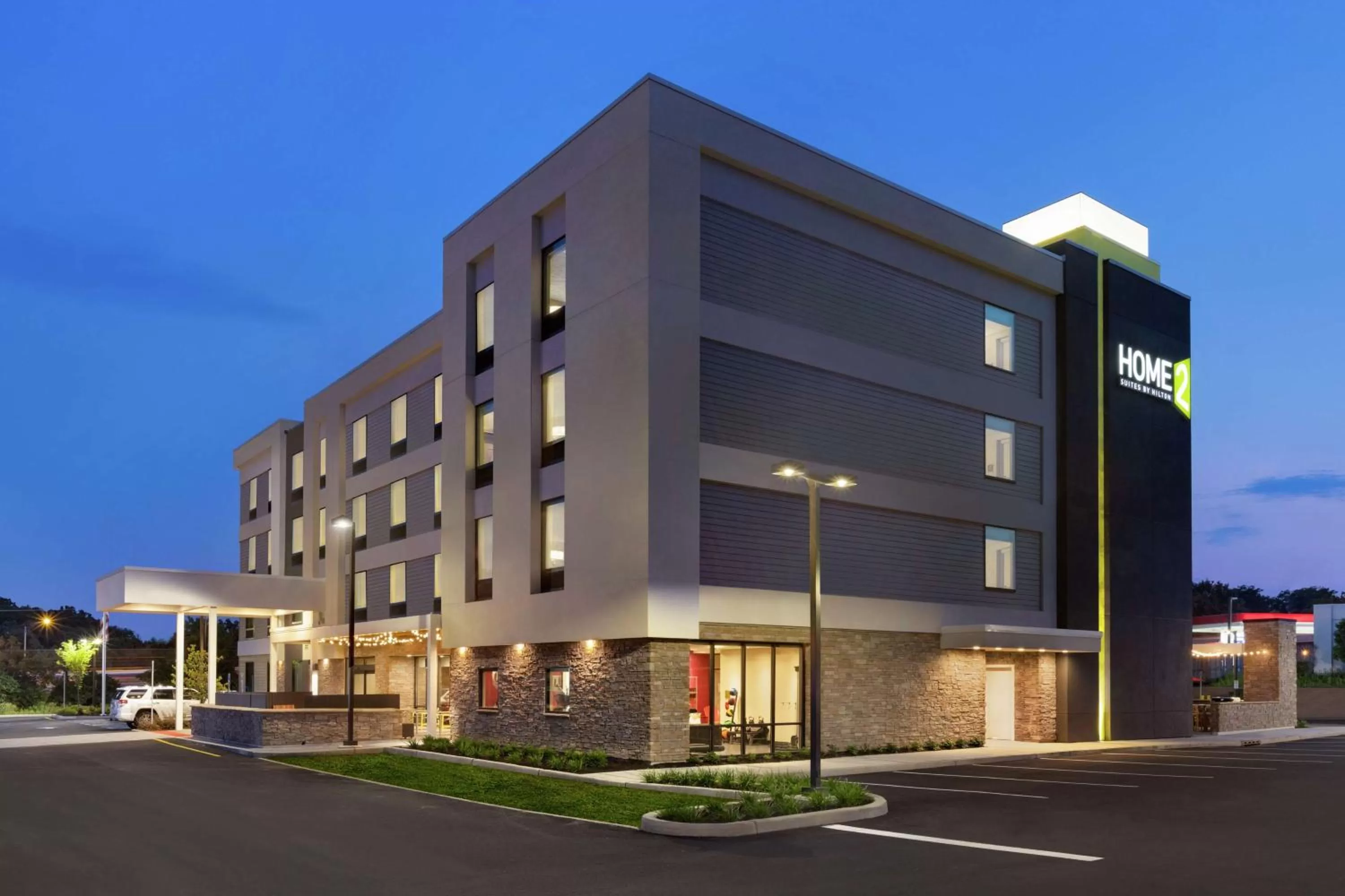 Property building in Home2 Suites by Hilton New Brunswick, NJ