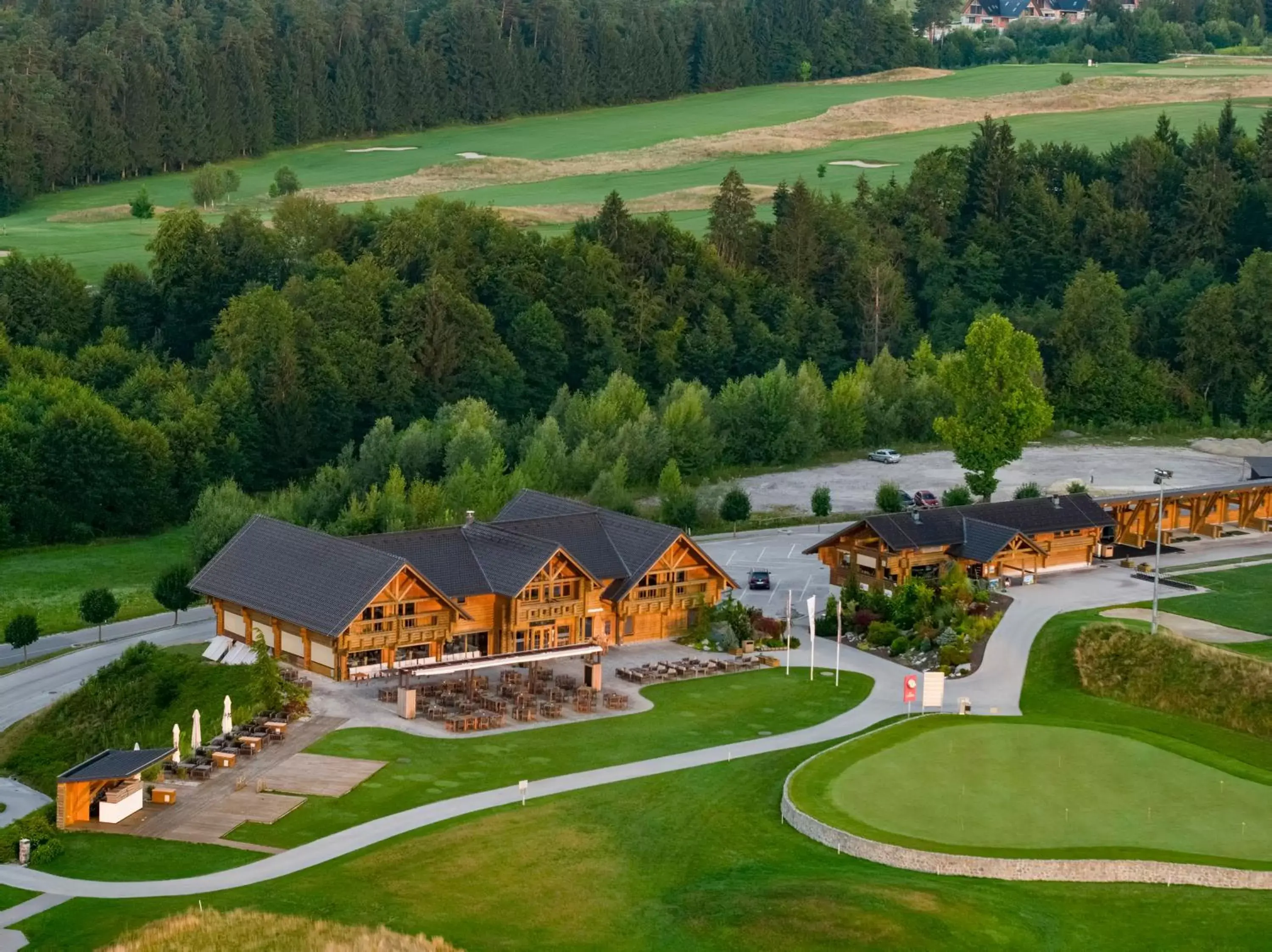 Golfcourse, Bird's-eye View in Hotel Cubo