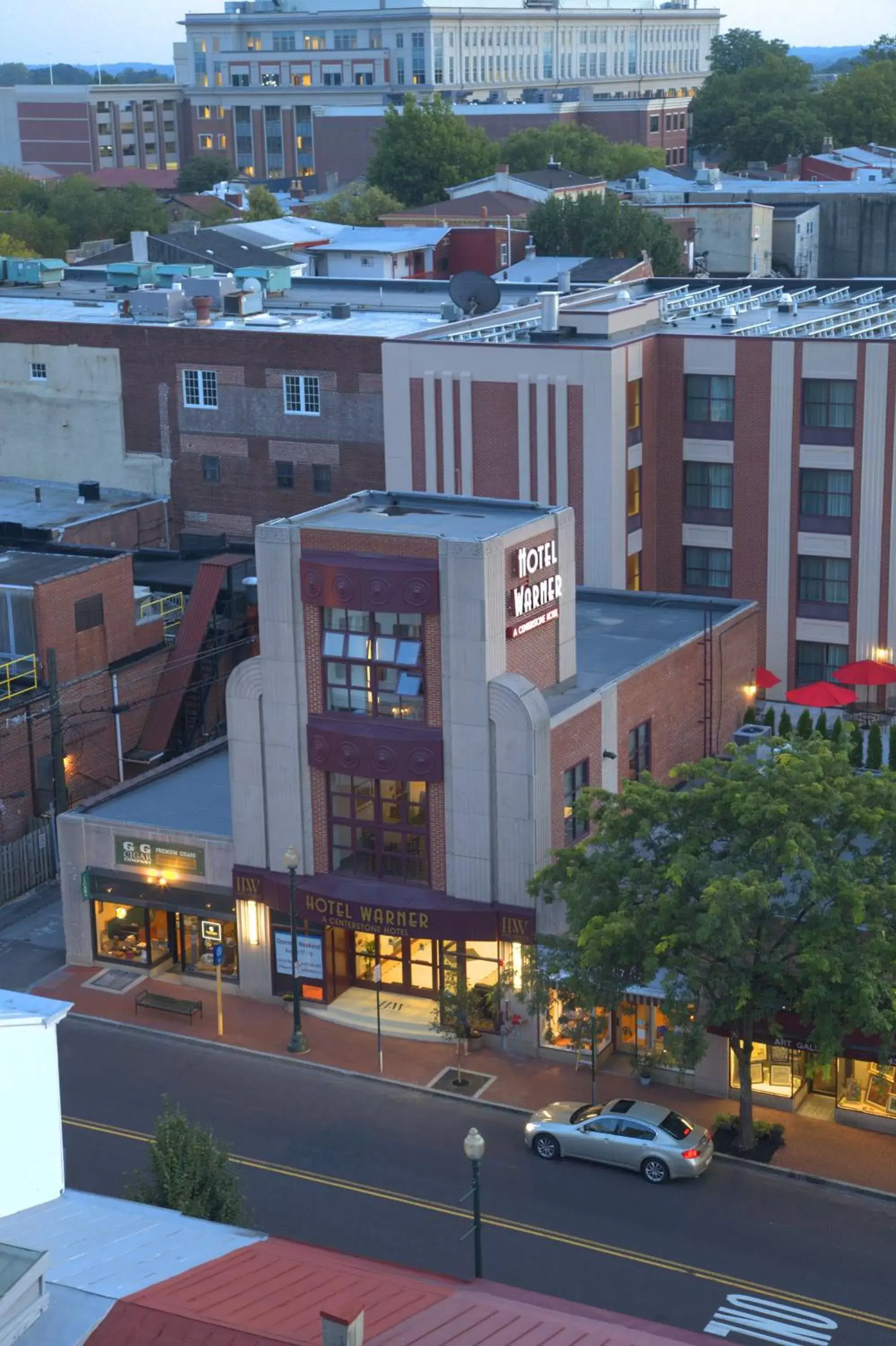 Facade/entrance, Bird's-eye View in The Hotel Warner