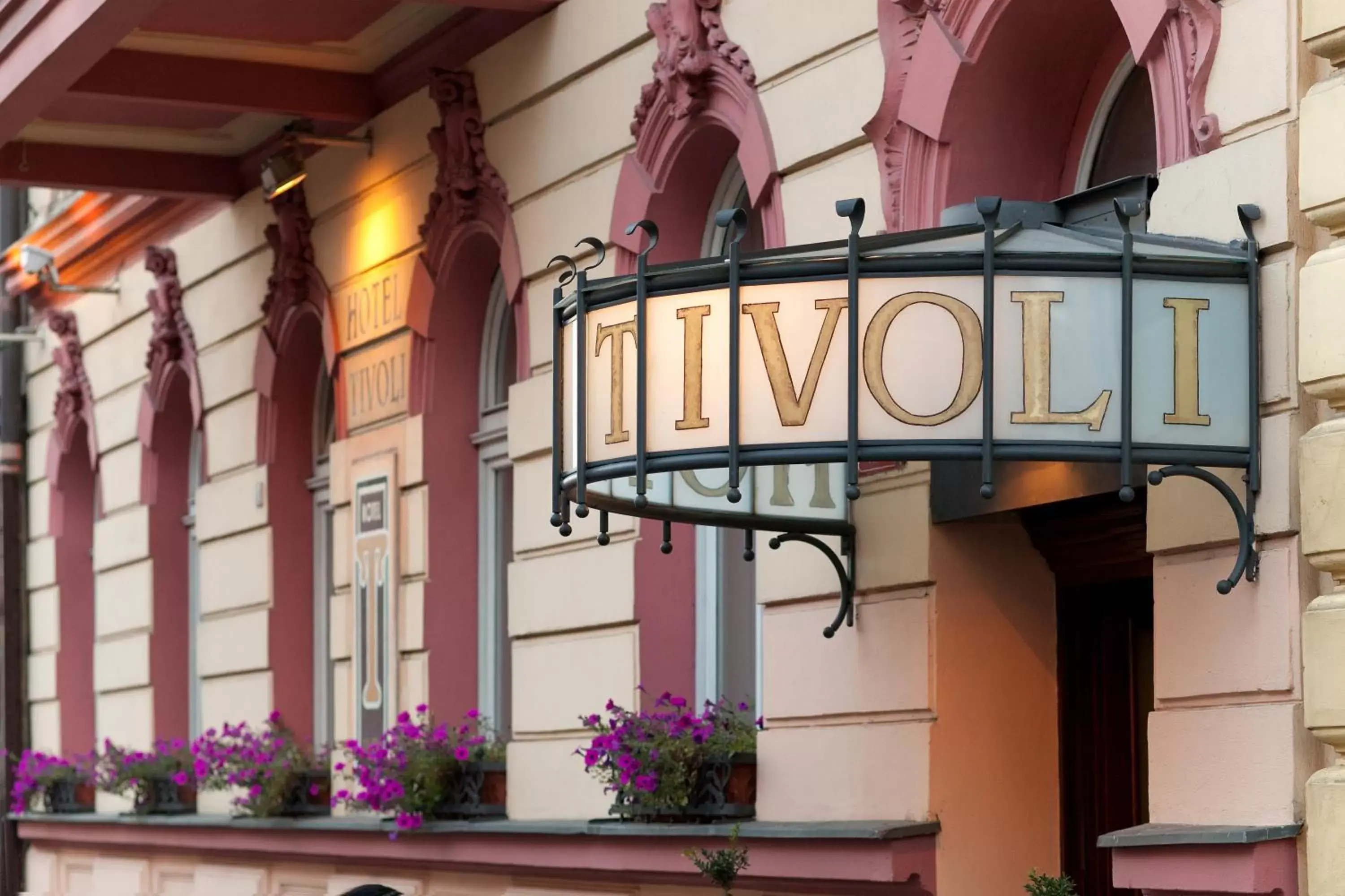 Decorative detail, Property Building in Hotel Tivoli Prague