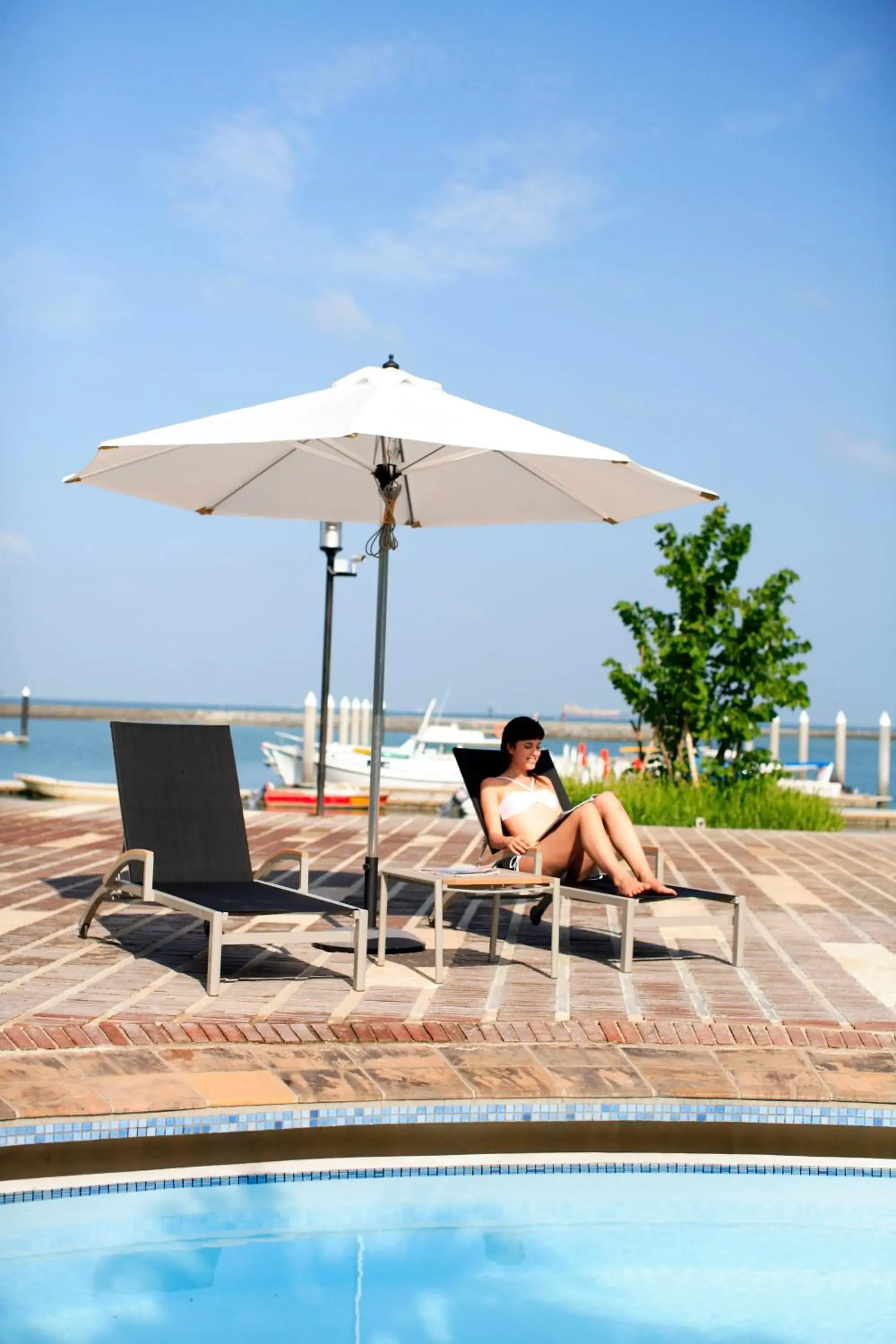 Swimming pool, Patio/Outdoor Area in Nongsa Point Marina