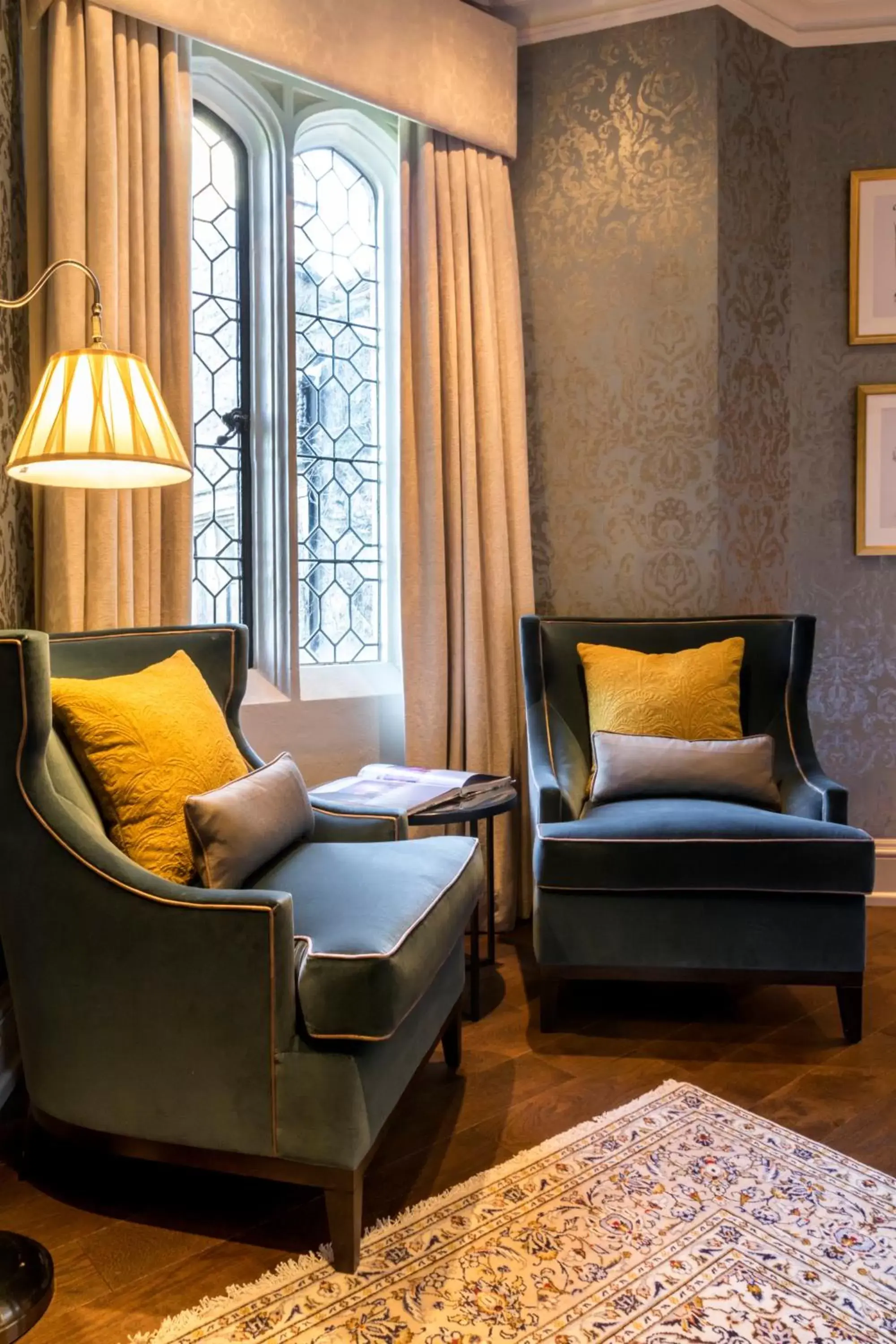 Seating area, Bed in Eastwell Manor, Champneys Hotel & Spa Seating area, Bed in Eastwell Manor, Champneys Hotel & Spa