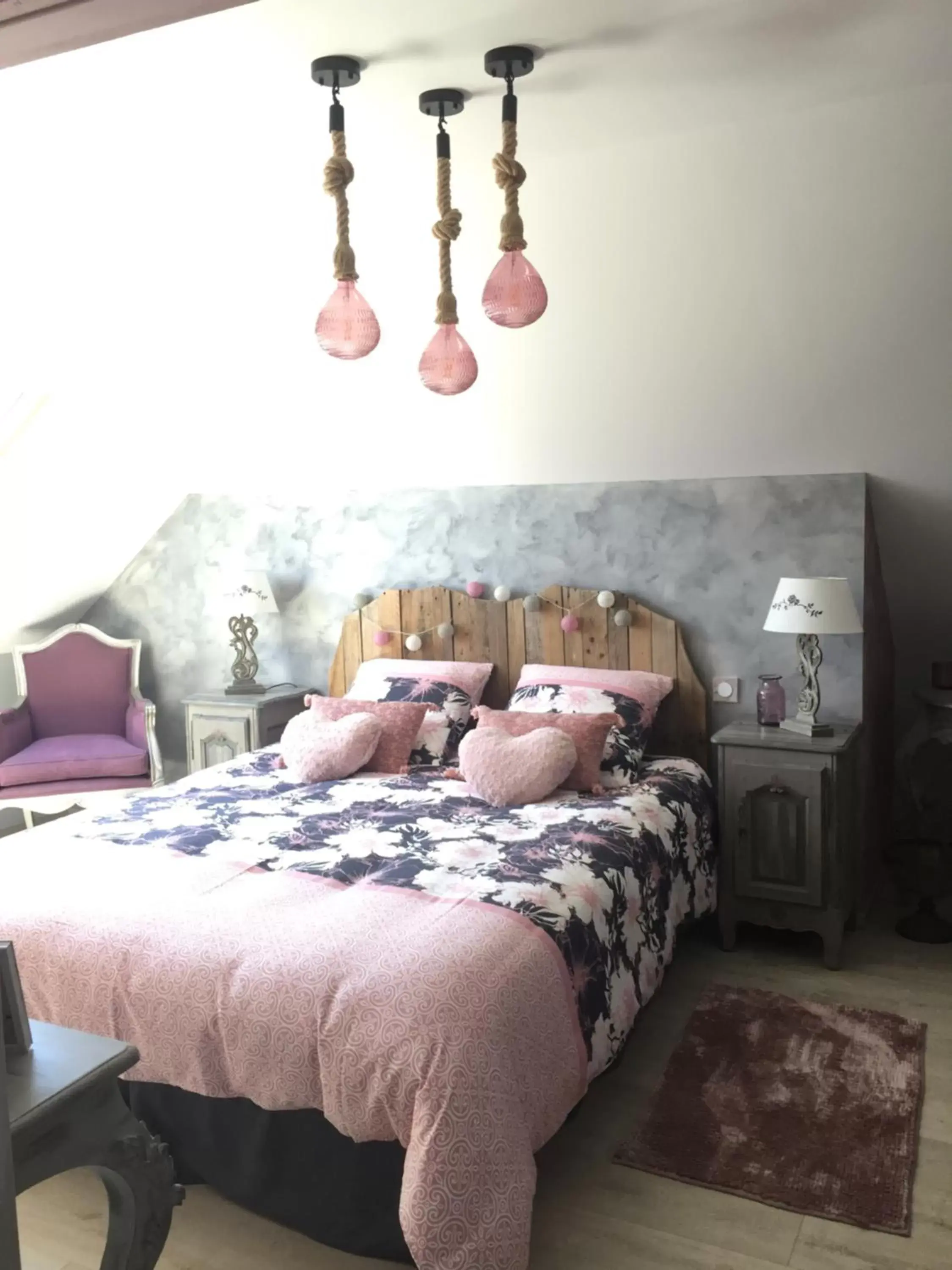 Quadruple Room with Private External Bathroom in Chambres d'hôtes Nuits Campagnardes Quadruple Room with Private External Bathroom in Chambres d'hôtes Nuits Campagnardes