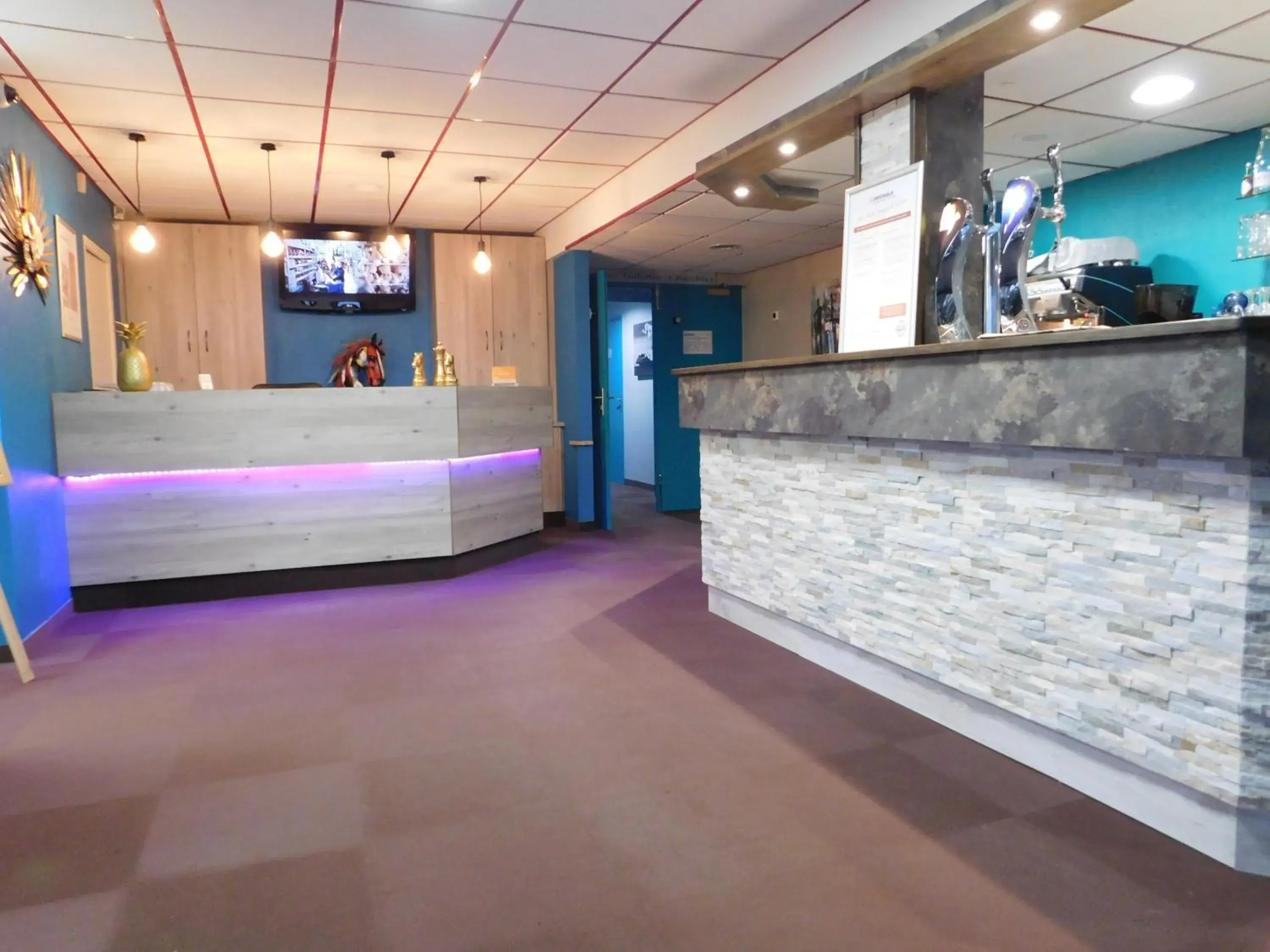 Lobby or reception, Lobby/Reception in The Originals Access, Hotel Aries, Argentan (Inter-Hotel)