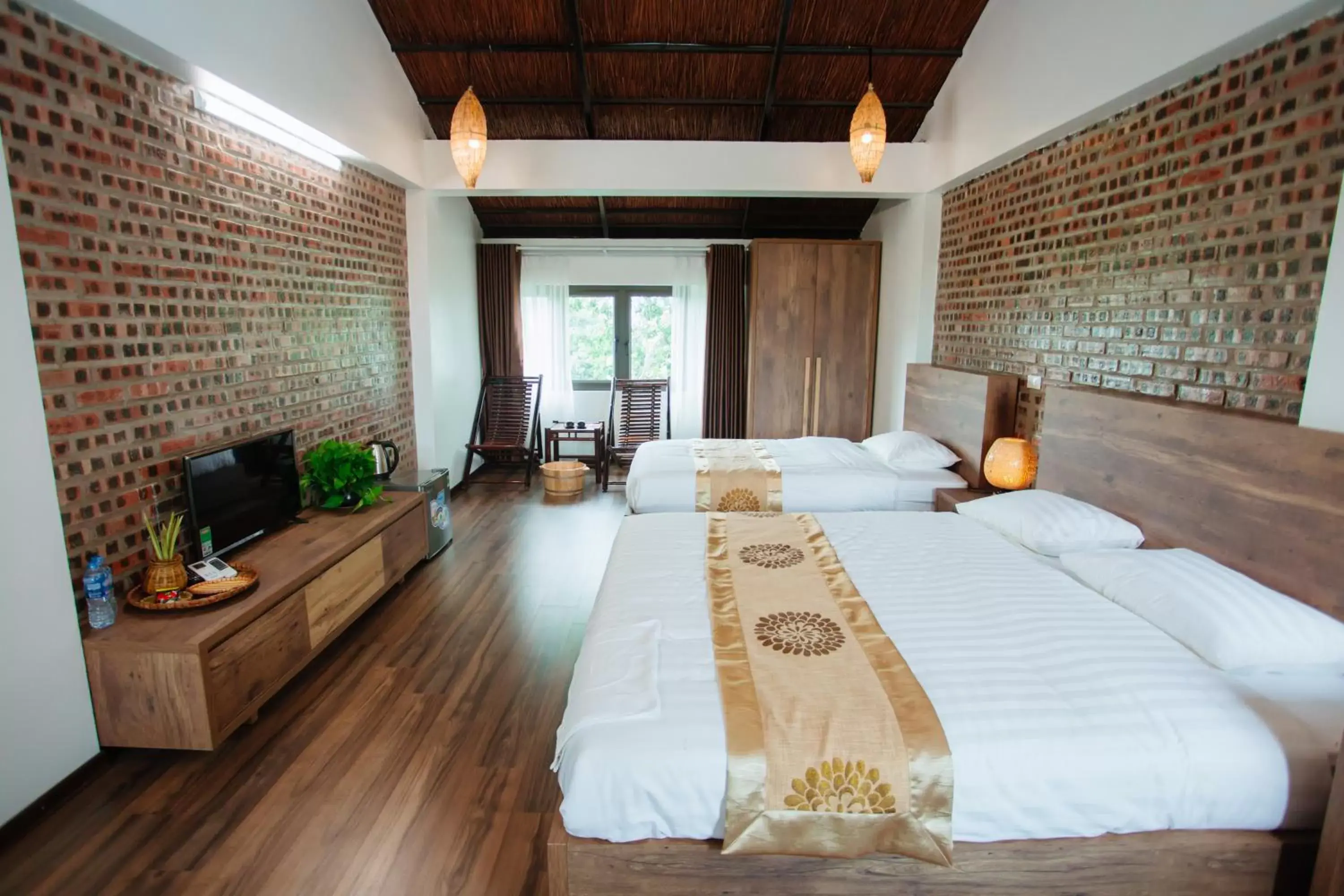 Balcony/Terrace, Bed in Nan House - Tam Coc Balcony/Terrace, Bed in Nan House - Tam Coc